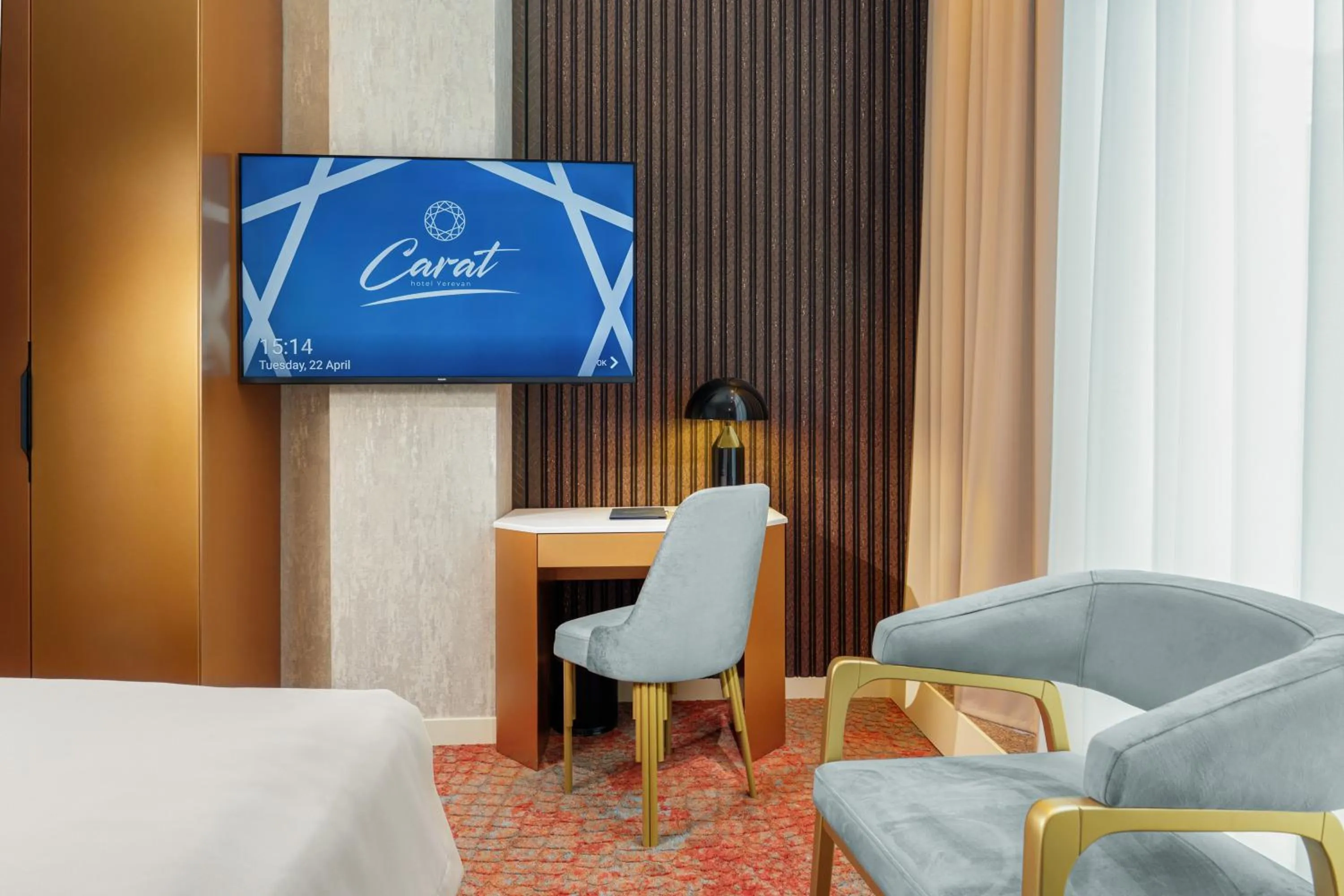 Communal lounge/ TV room in Carat Hotel Yerevan