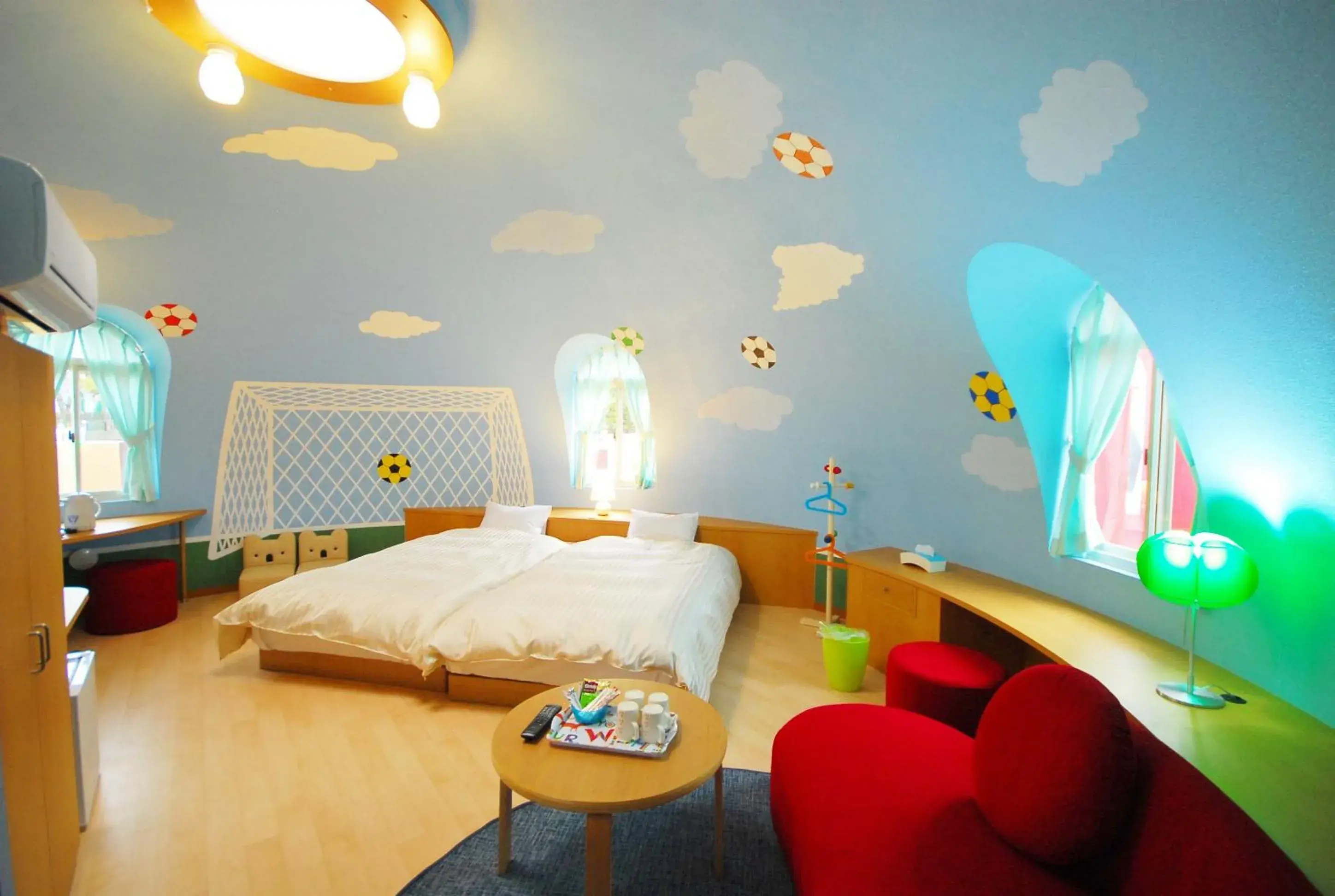 Twin Room with Football Theme - Dream Zone in Aso Farm Land Twin Room with Football Theme - Dream Zone in Aso Farm Land