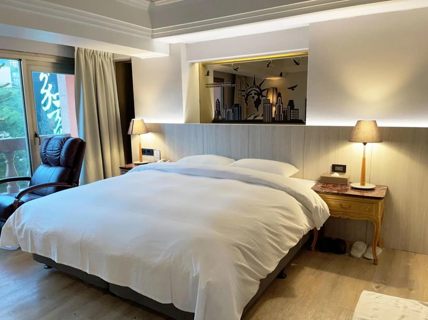 Bed in JBG Hotspring Resort Hotel