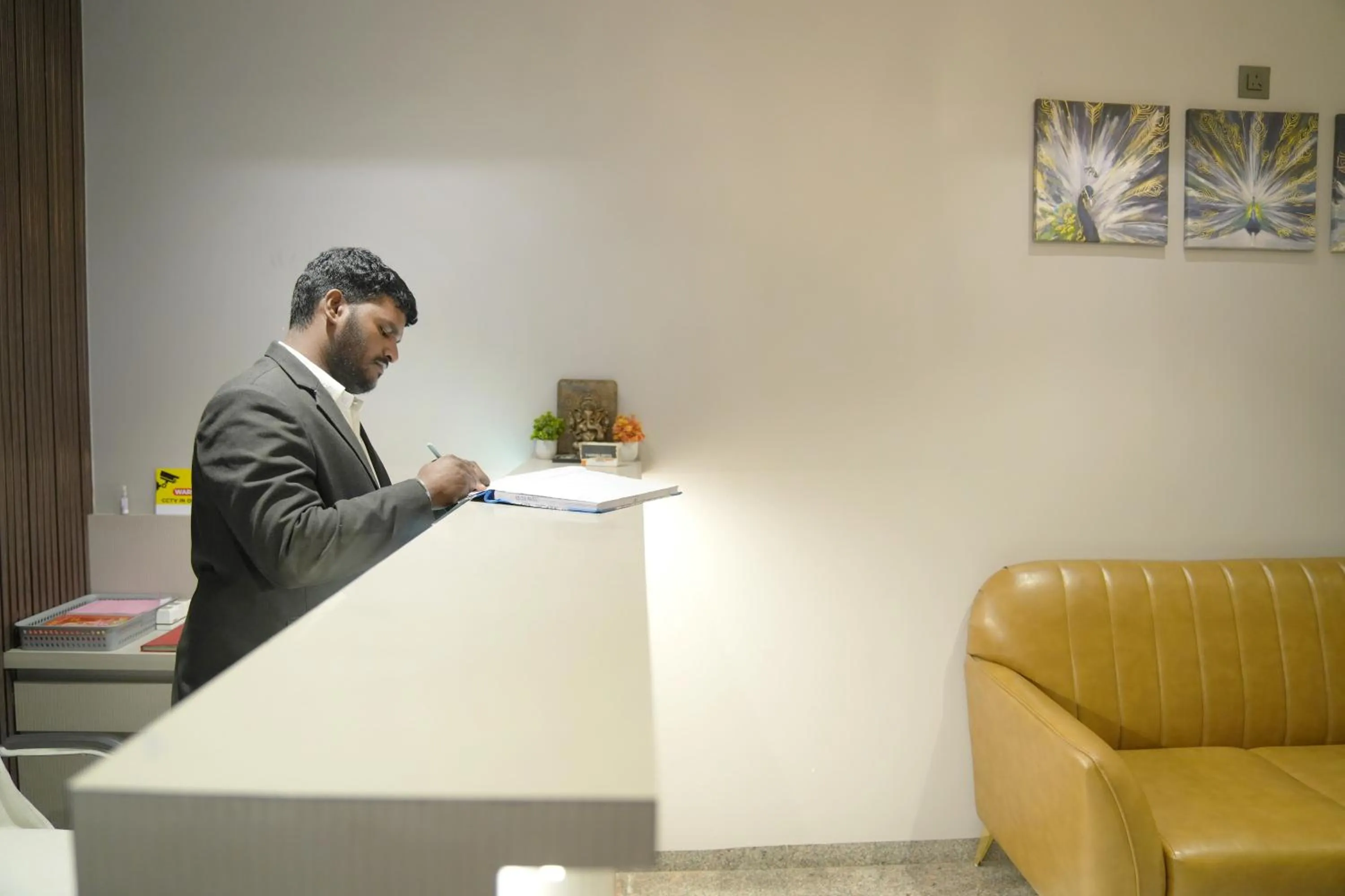 Lobby or reception in Hotel Yashoda