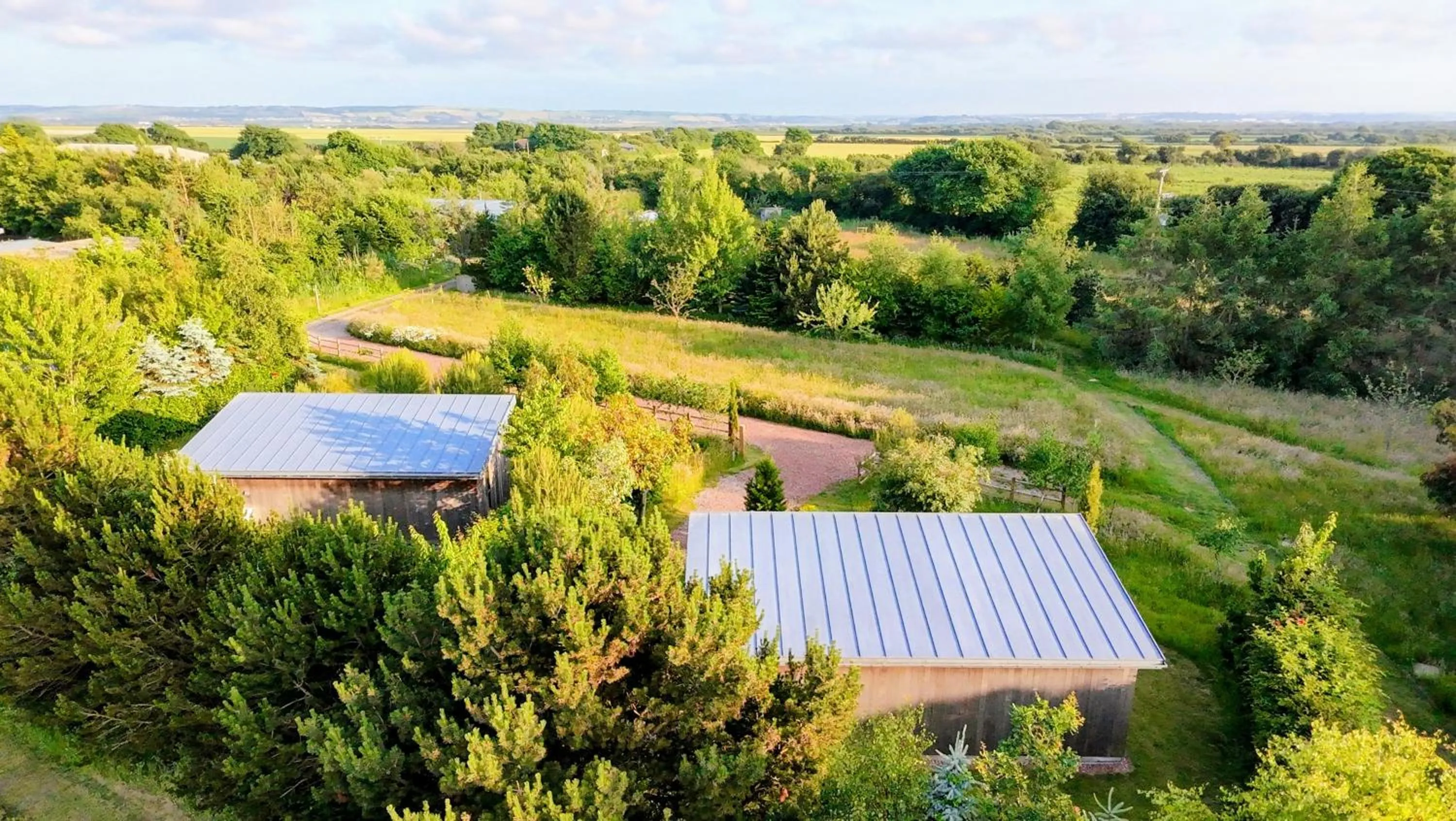 Garden view in The Gallery Lodges