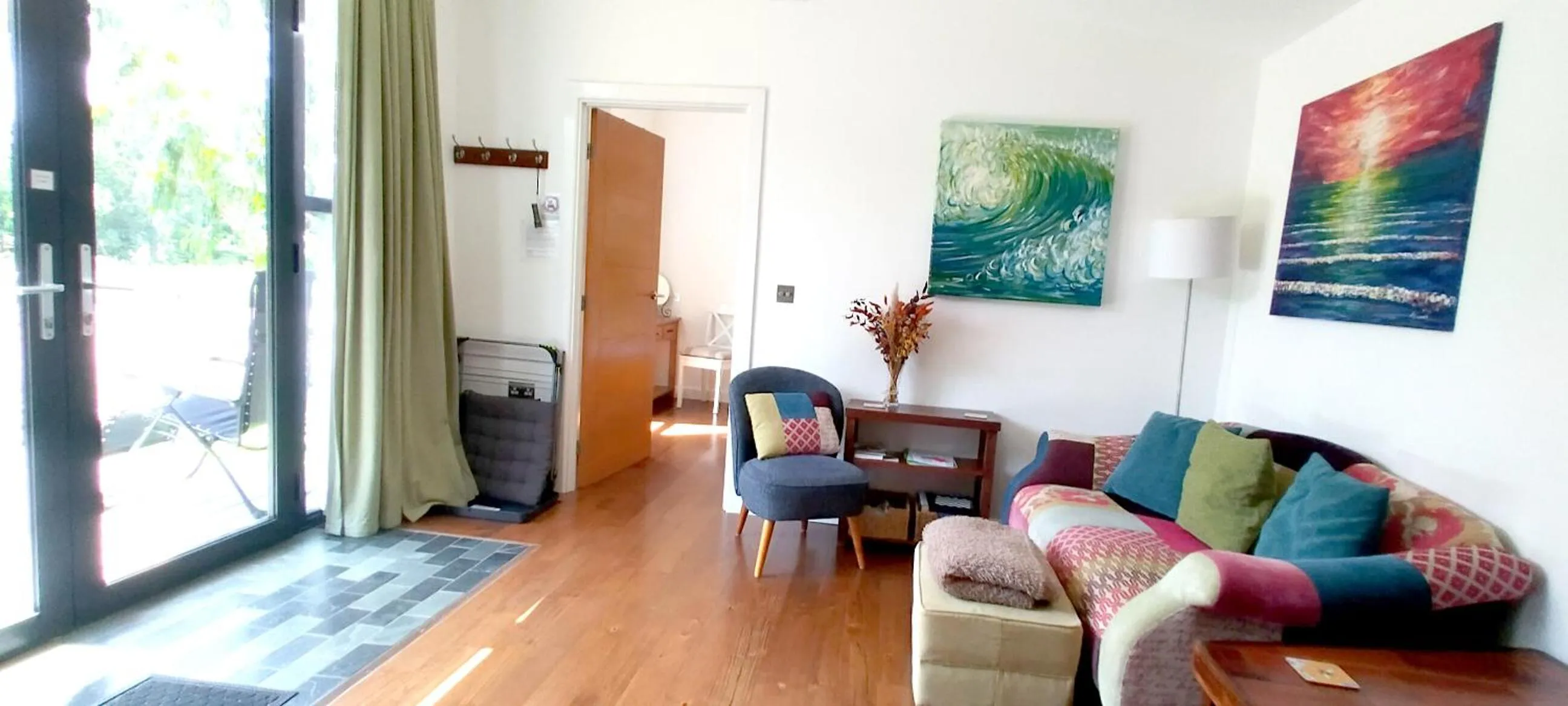 Living room in The Gallery Lodges