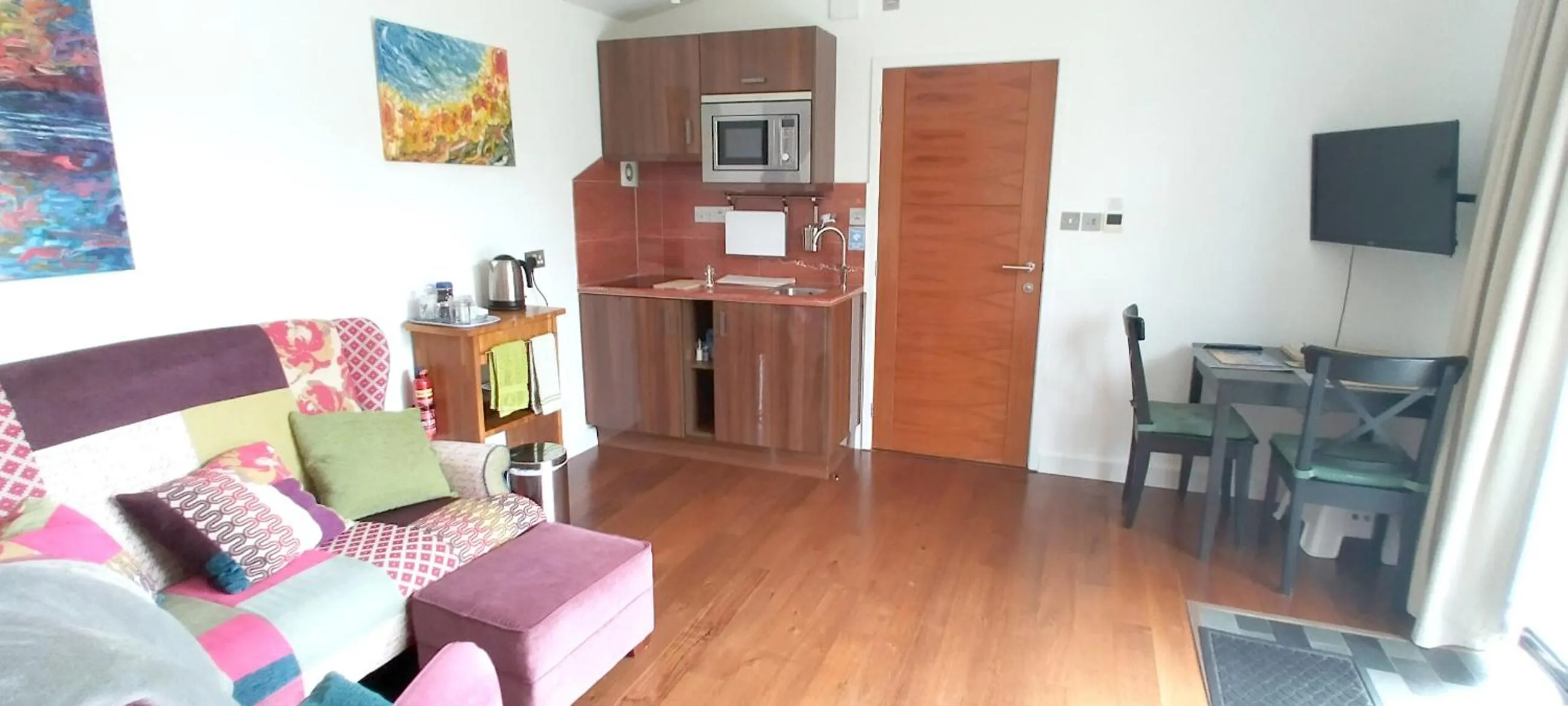 Living room in The Gallery Lodges