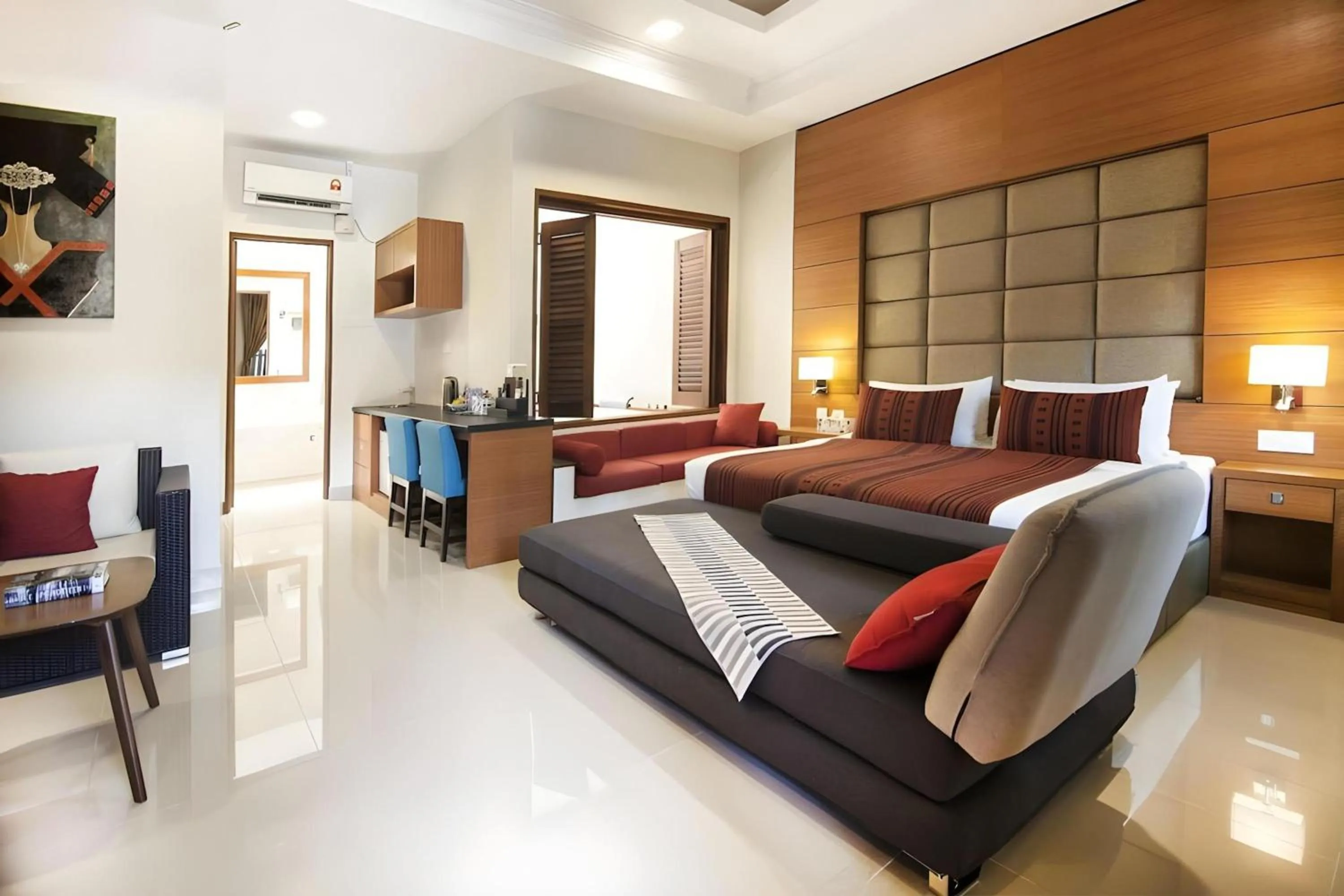 Seating area, Bed in Sunday Telaga Terrace Boutique Resort