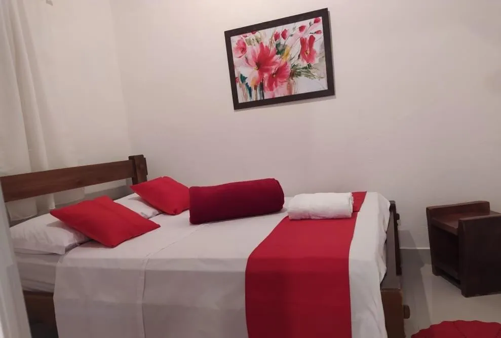 Bed in Pousada Aquarela Pirenopolis