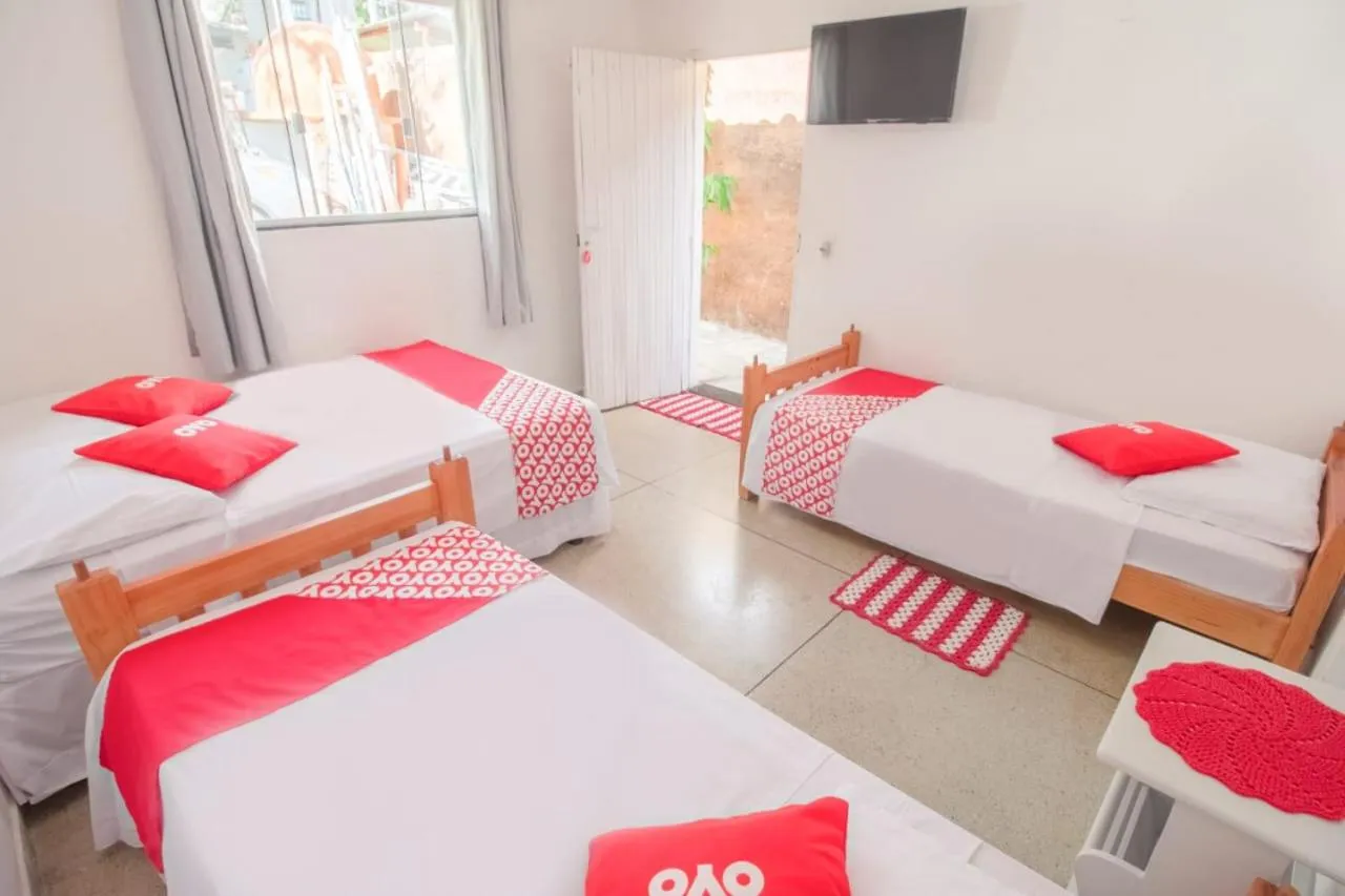 Bed in Pousada Aquarela Pirenopolis