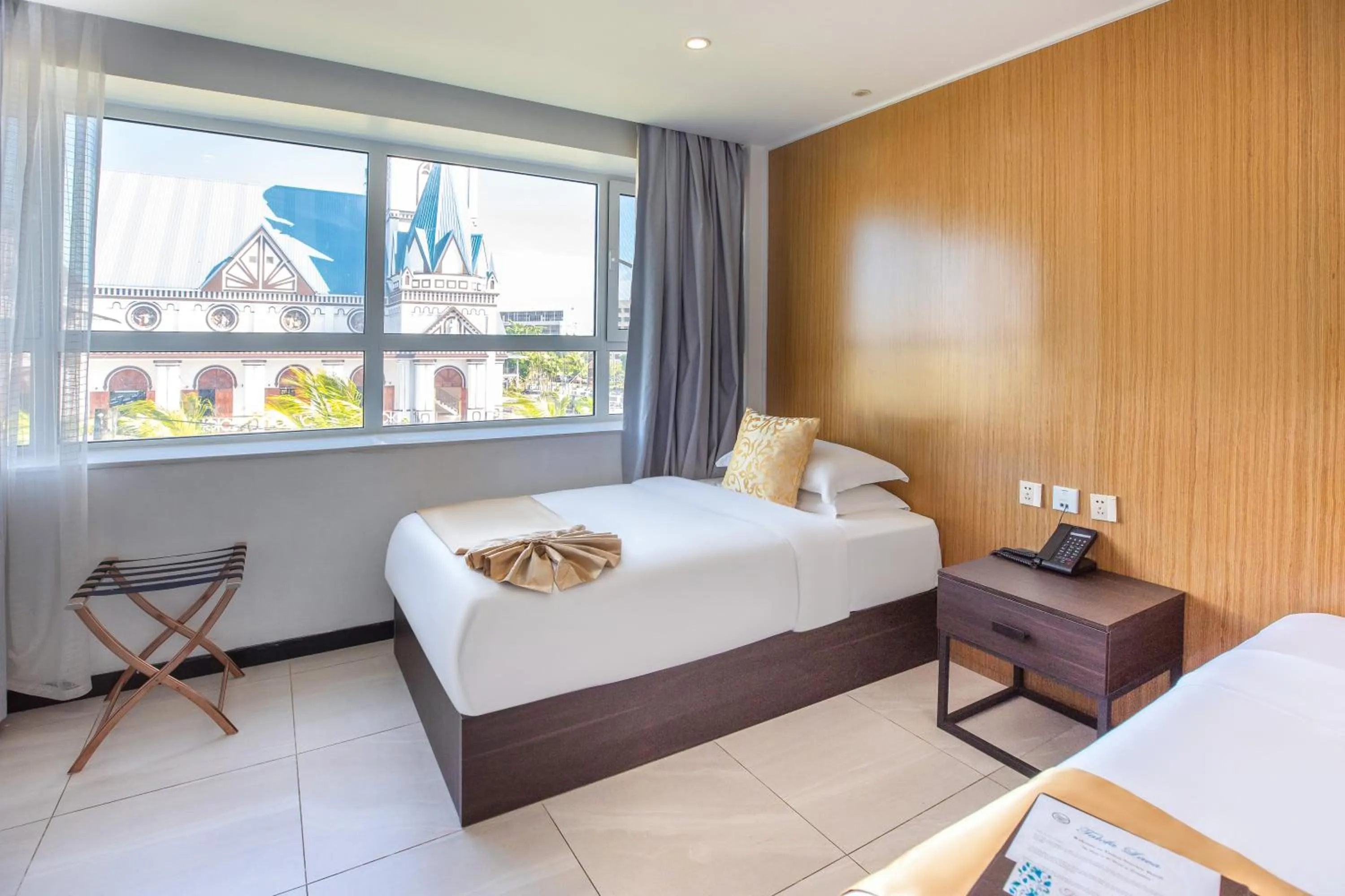 View (from property/room), Bed in Tauese Seaview Hotel