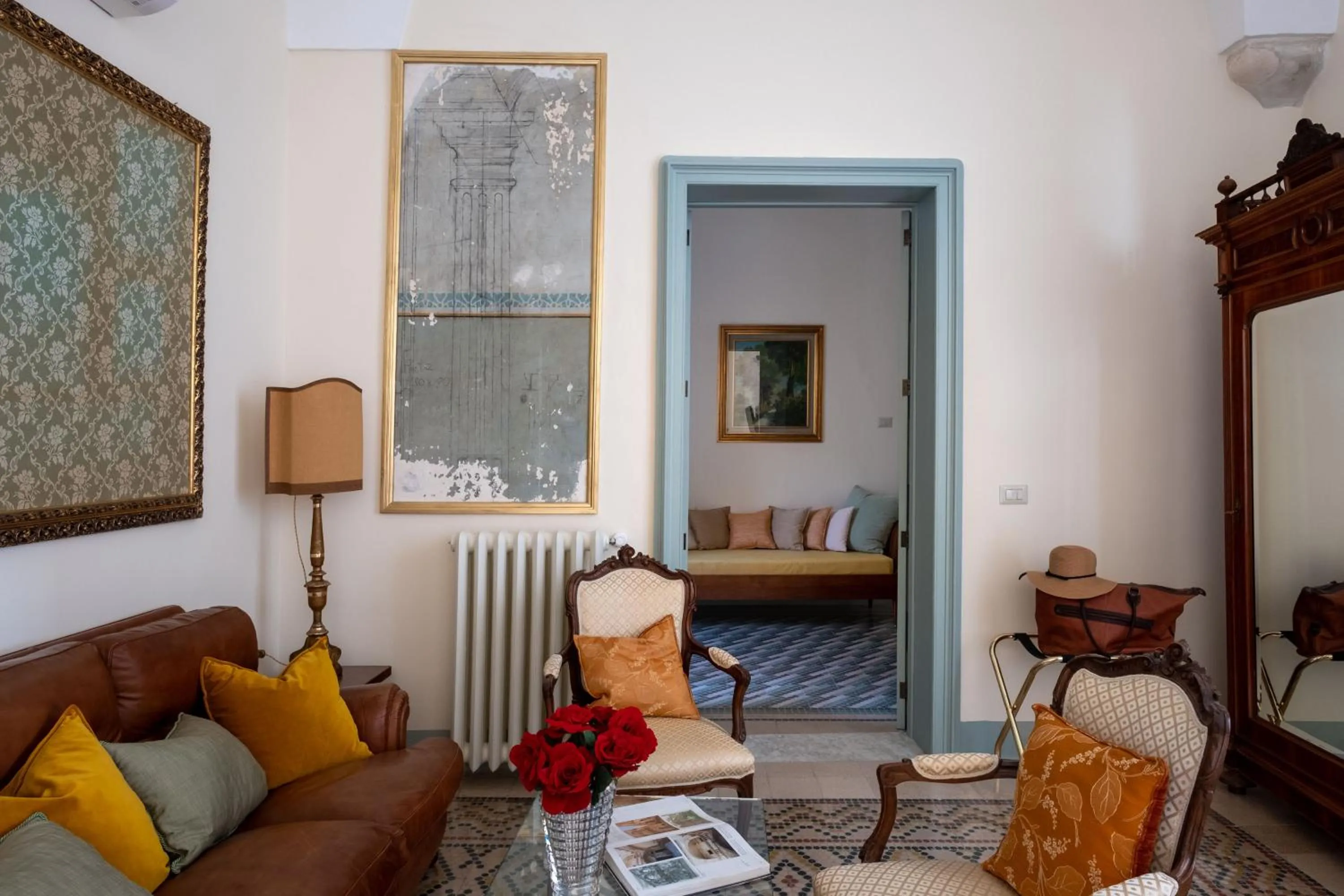 Seating area in Palazzo Guido