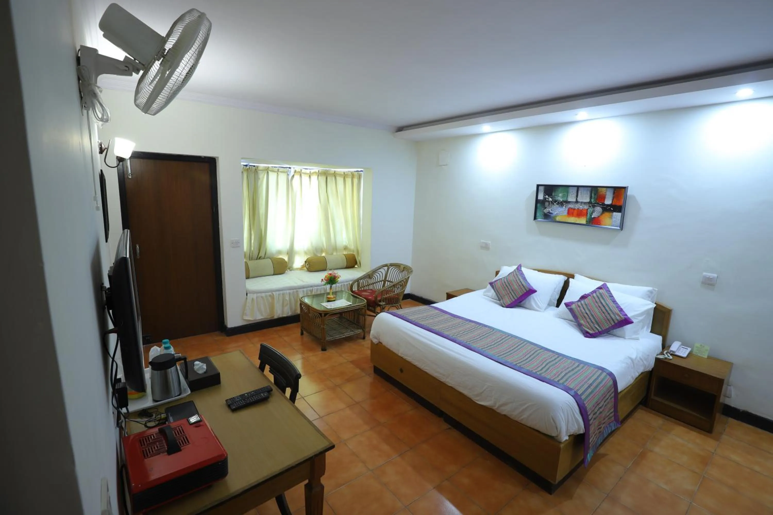 Photo of the whole room, Bed in Woodsvilla Resort Ranikhet