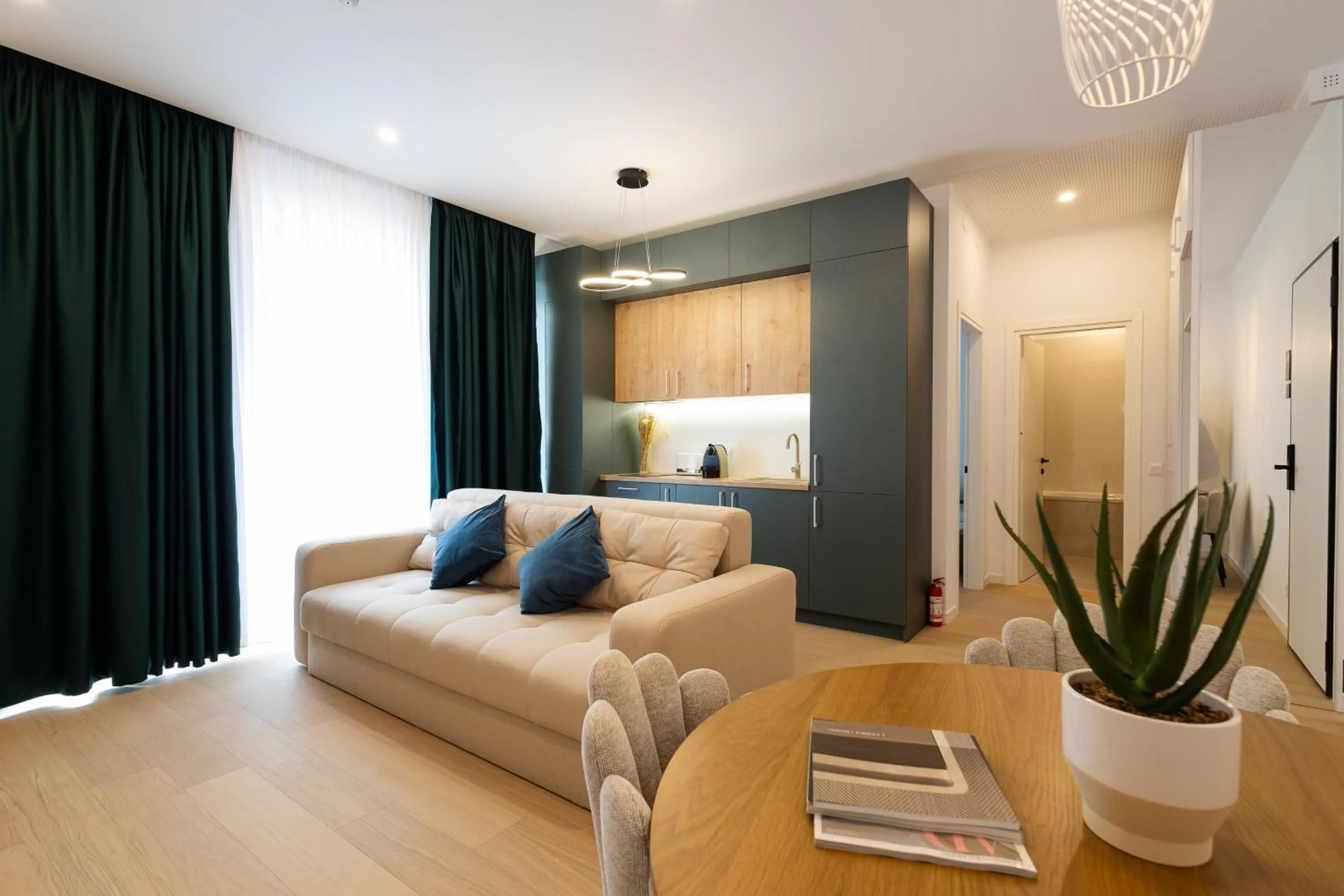 Seating area in Central Suites