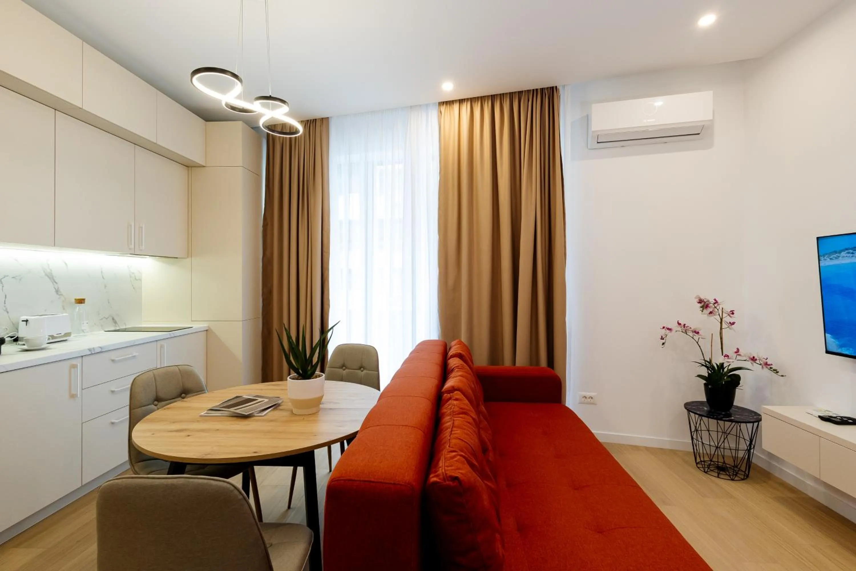 Seating area in Central Suites