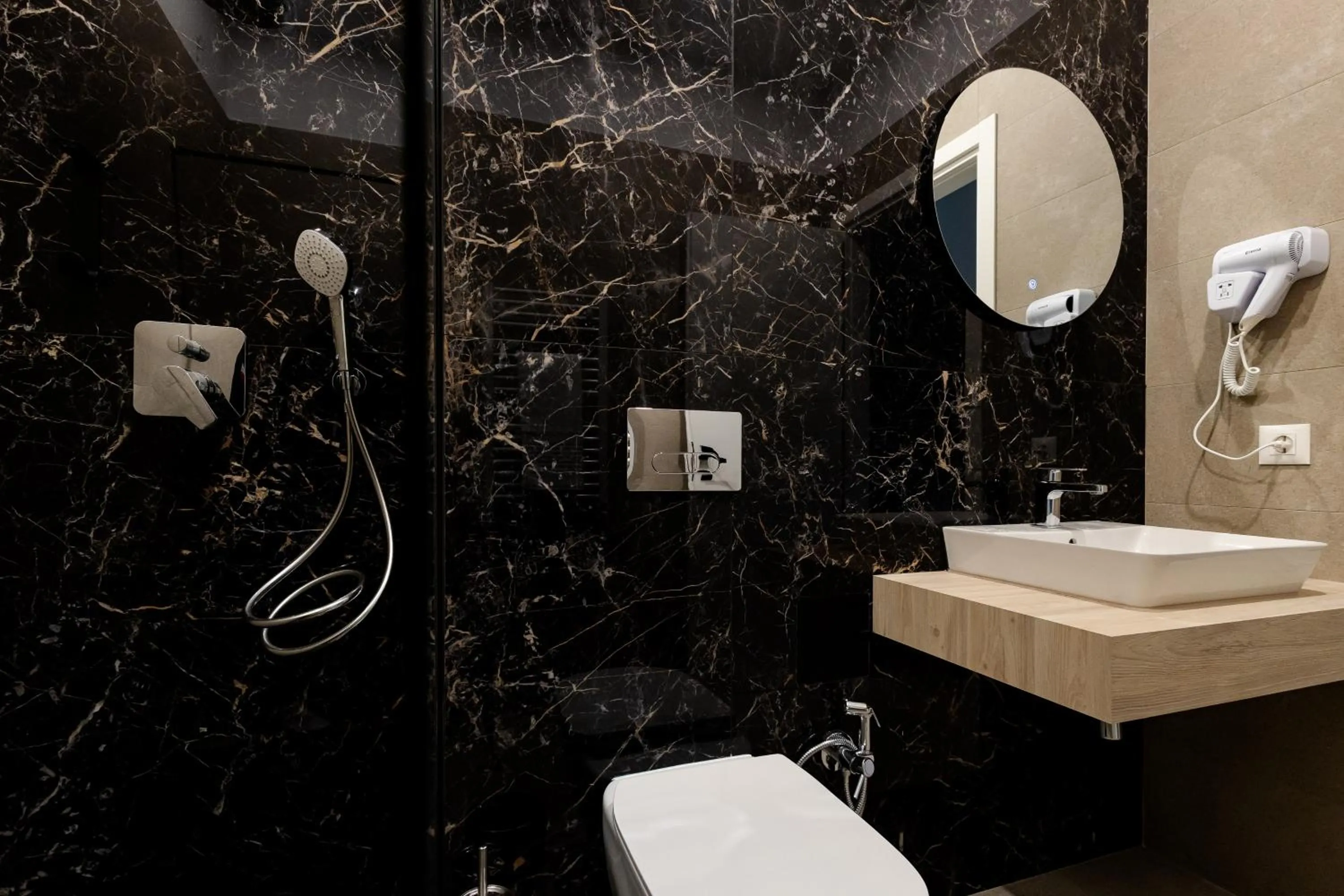 Shower in Central Suites