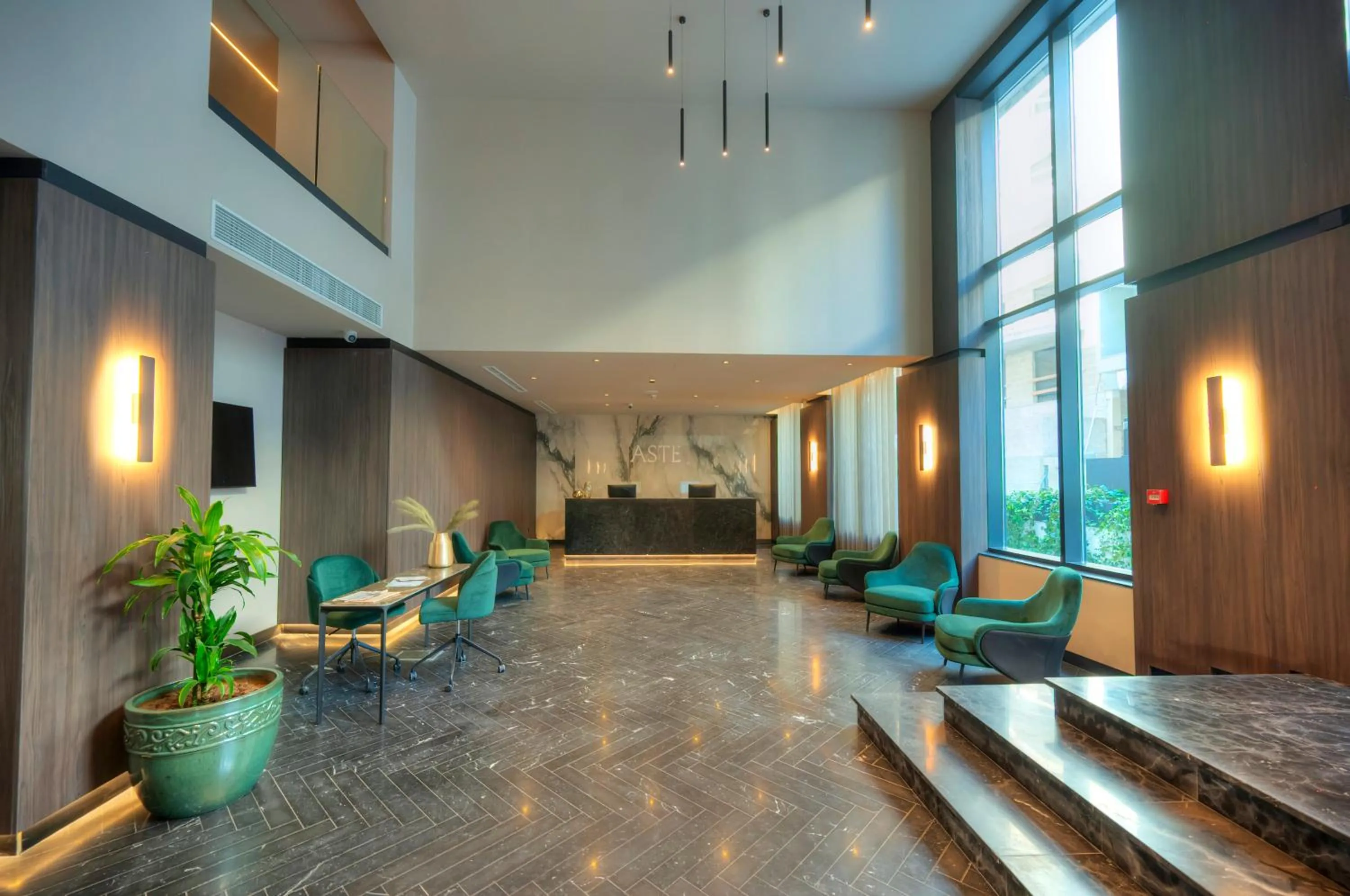 Lobby or reception in ASTE hotel