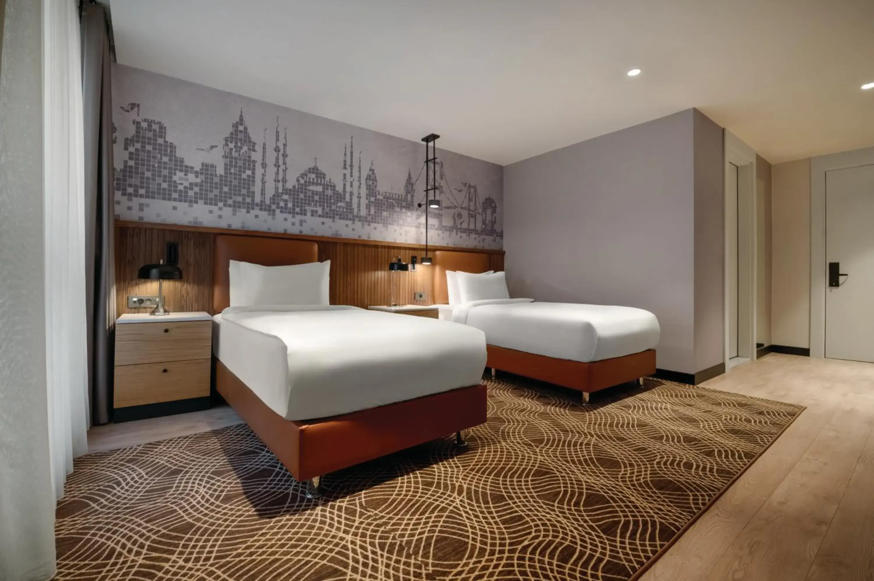 Executive Twin Room with City View in Tryp by Wyndham Istanbul Beyoglu Executive Twin Room with City View in Tryp by Wyndham Istanbul Beyoglu