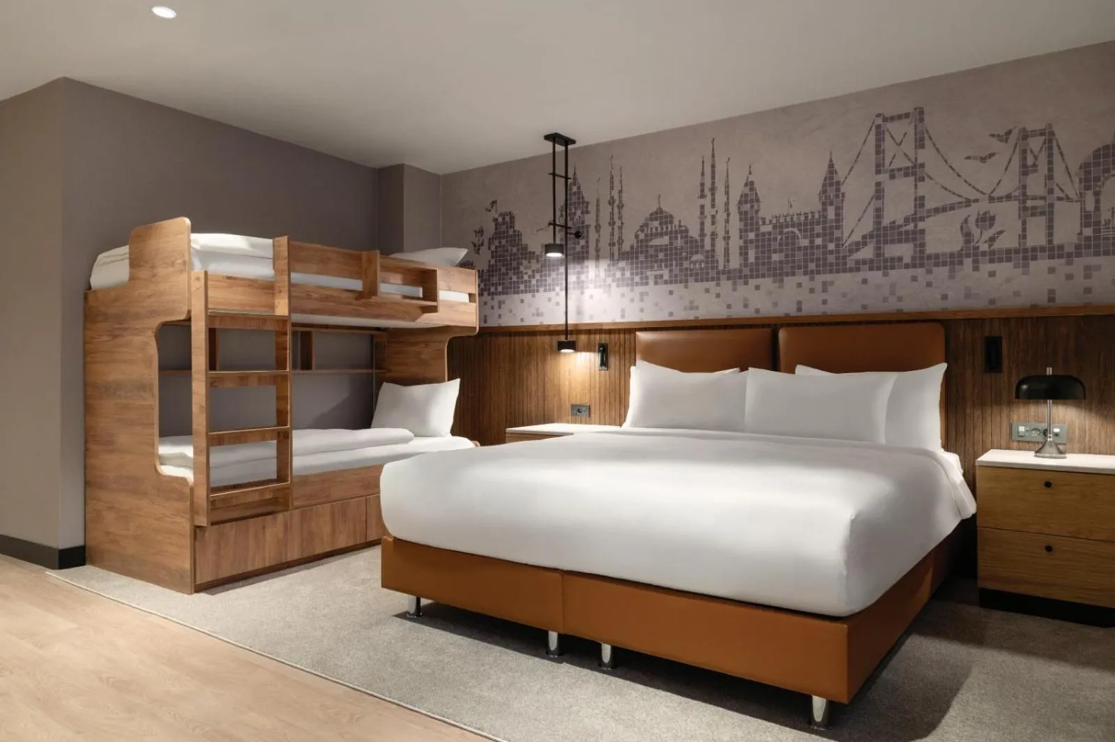 Premium King Room with Bunk Beds and City View in Tryp by Wyndham Istanbul Beyoglu