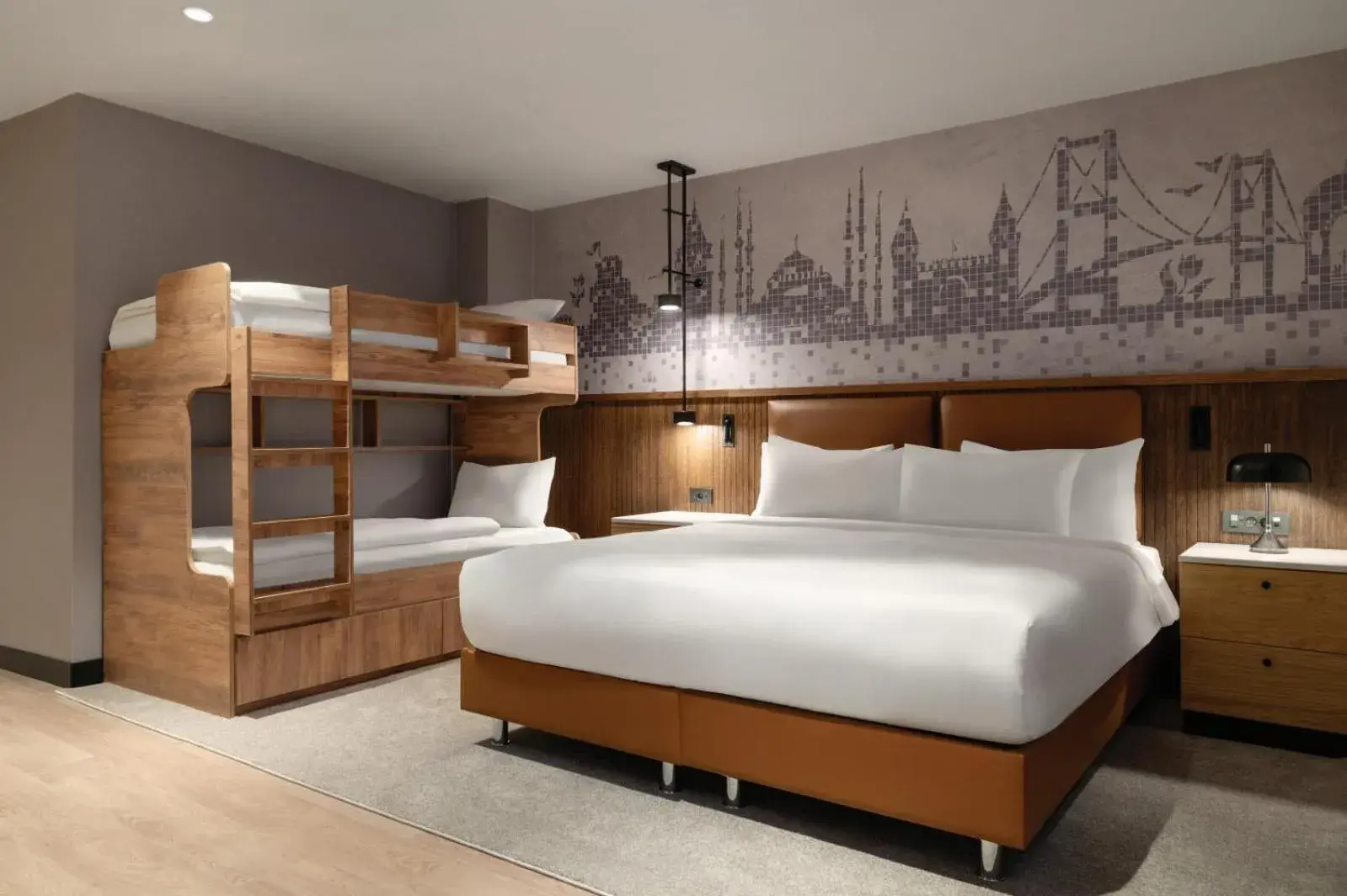 Premium King Room with Bunk Beds and City View in Tryp by Wyndham Istanbul Beyoglu Premium King Room with Bunk Beds and City View in Tryp by Wyndham Istanbul Beyoglu