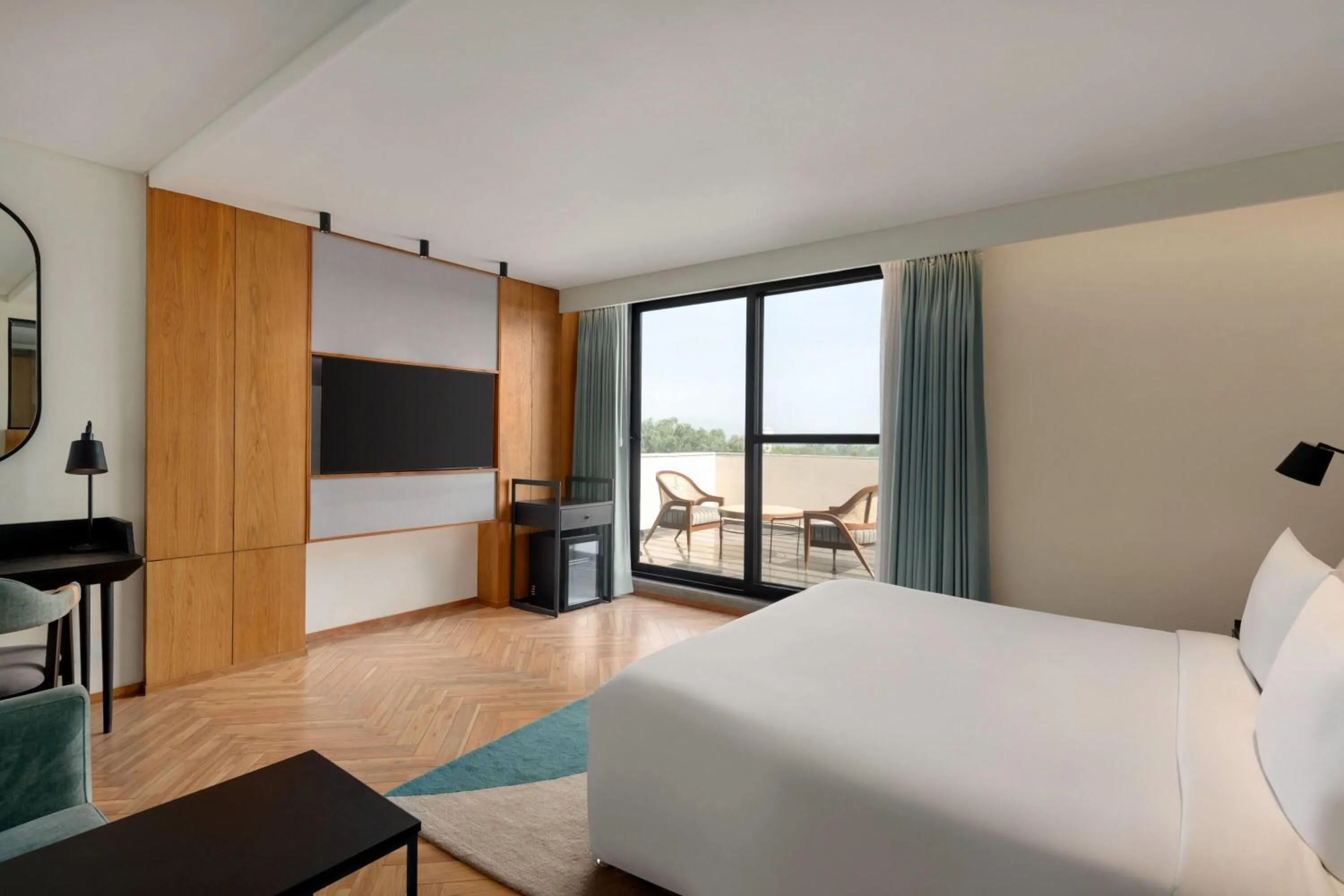 Photo of the whole room, Bed in Ramada Encore by Wyndham Ambala GT Road