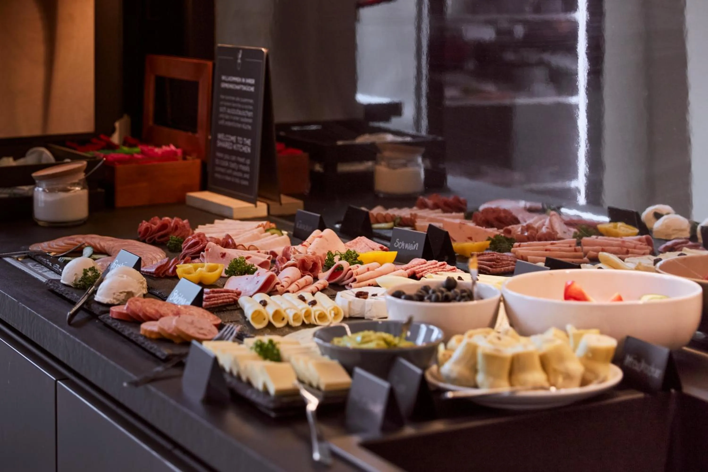 Buffet breakfast in Aparthotel Adagio Stuttgart NeckarPark