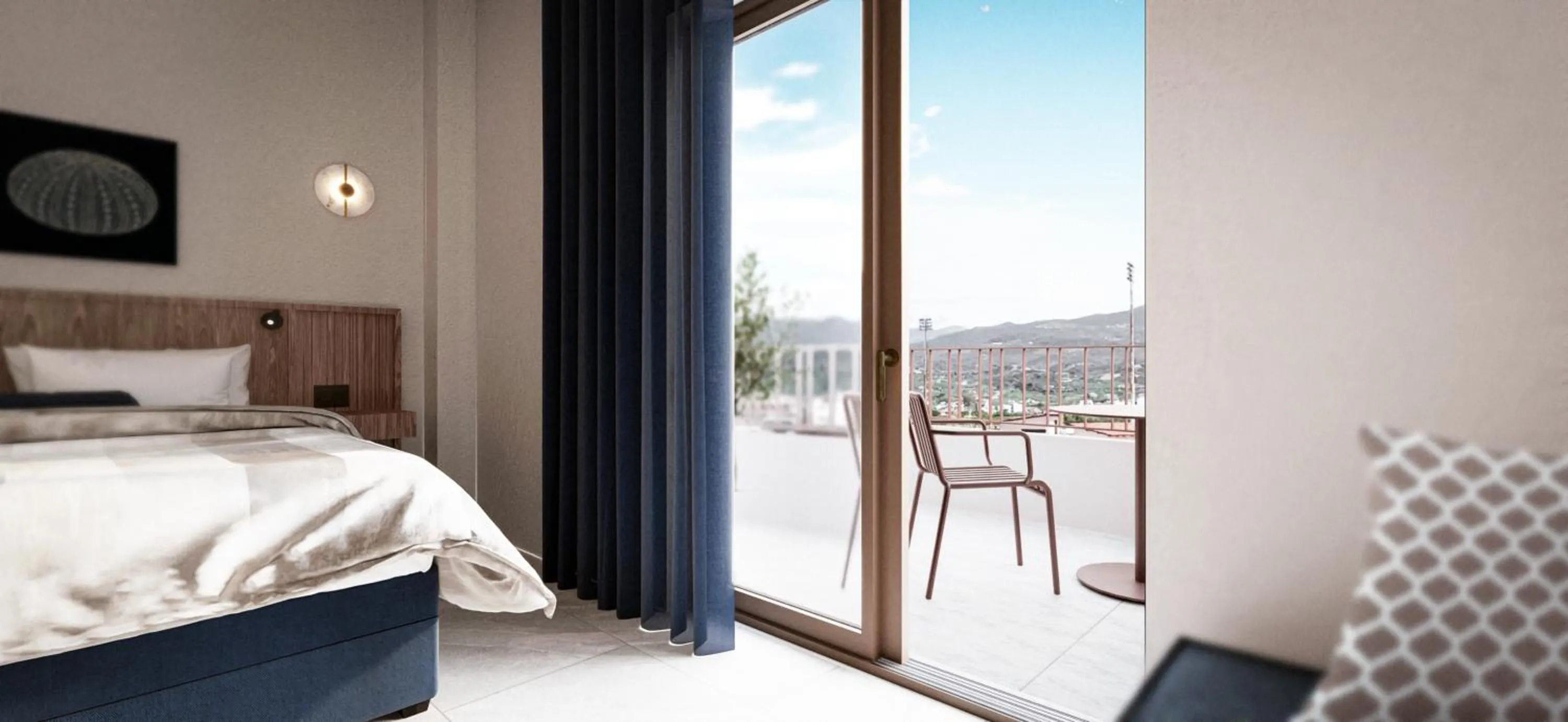 Bed in Achinos - Kalamata Mediterranean Suites