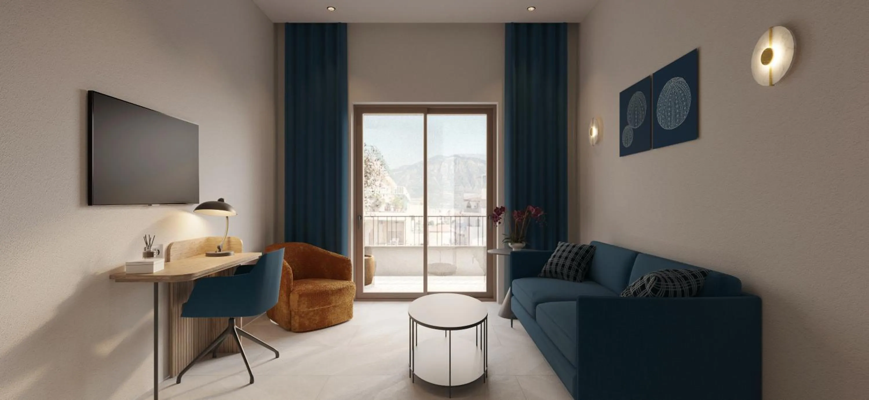 TV and multimedia in Achinos - Kalamata Mediterranean Suites