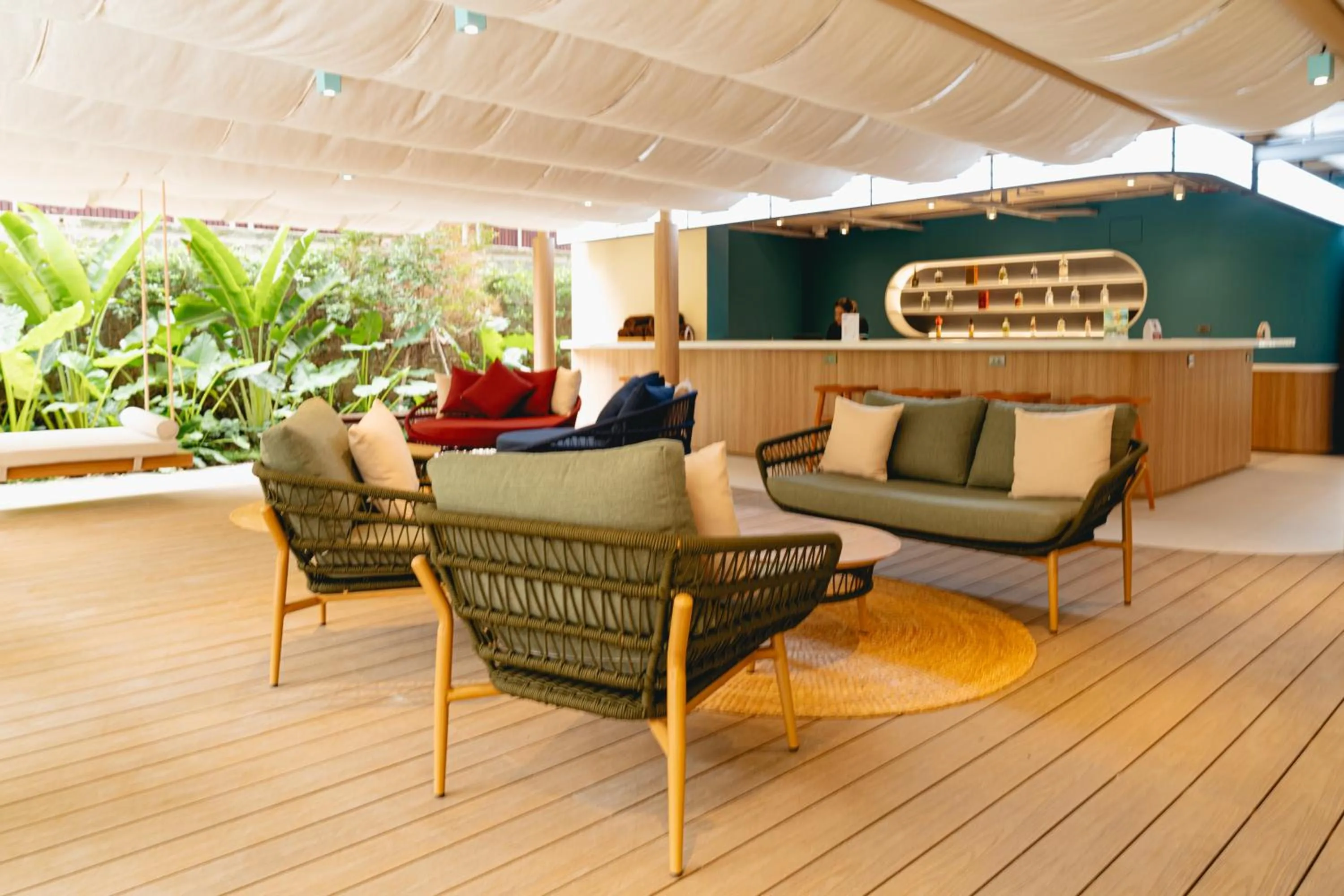 Seating area in VELA be Bangkok Siam