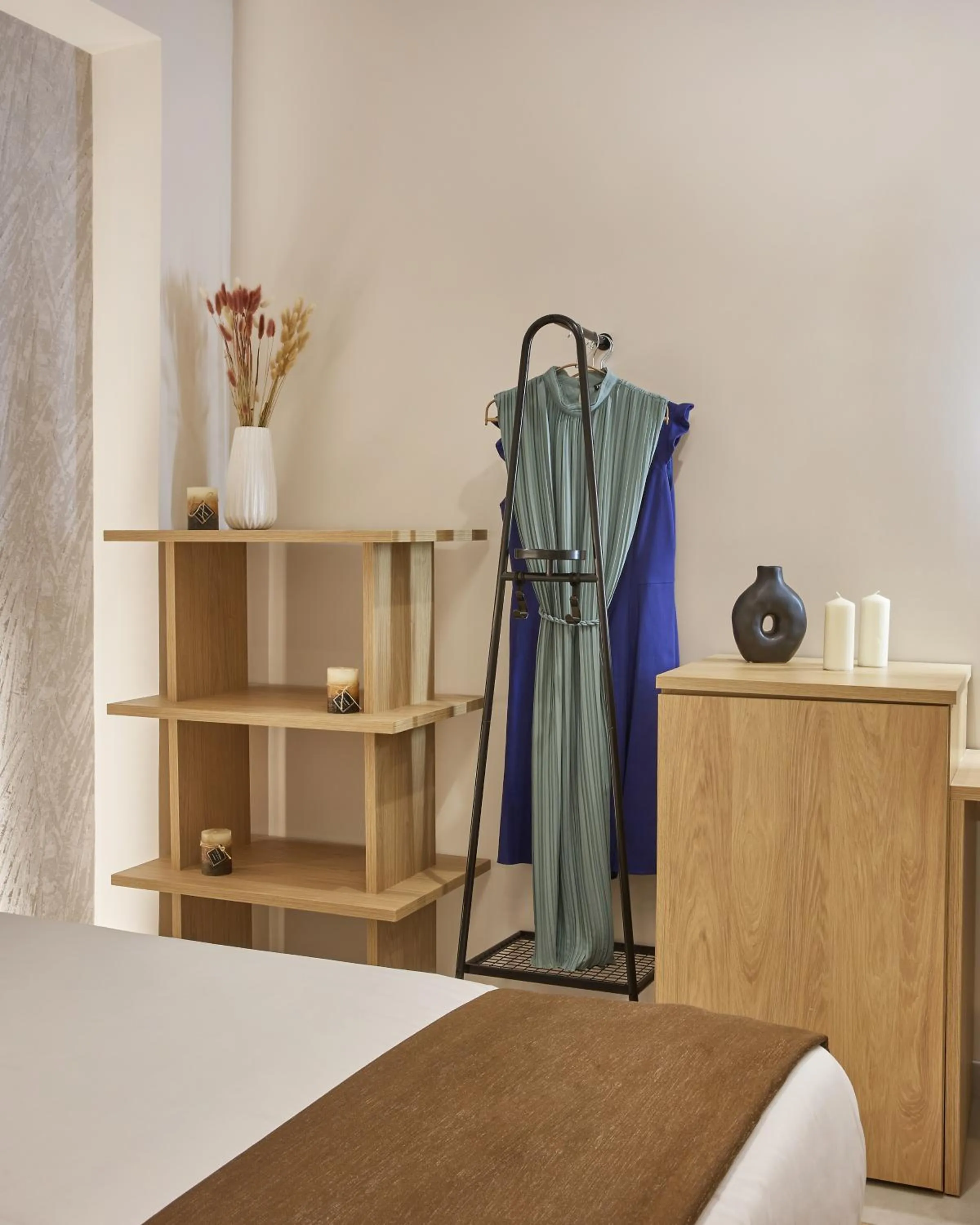 Bed in Athens City Suites