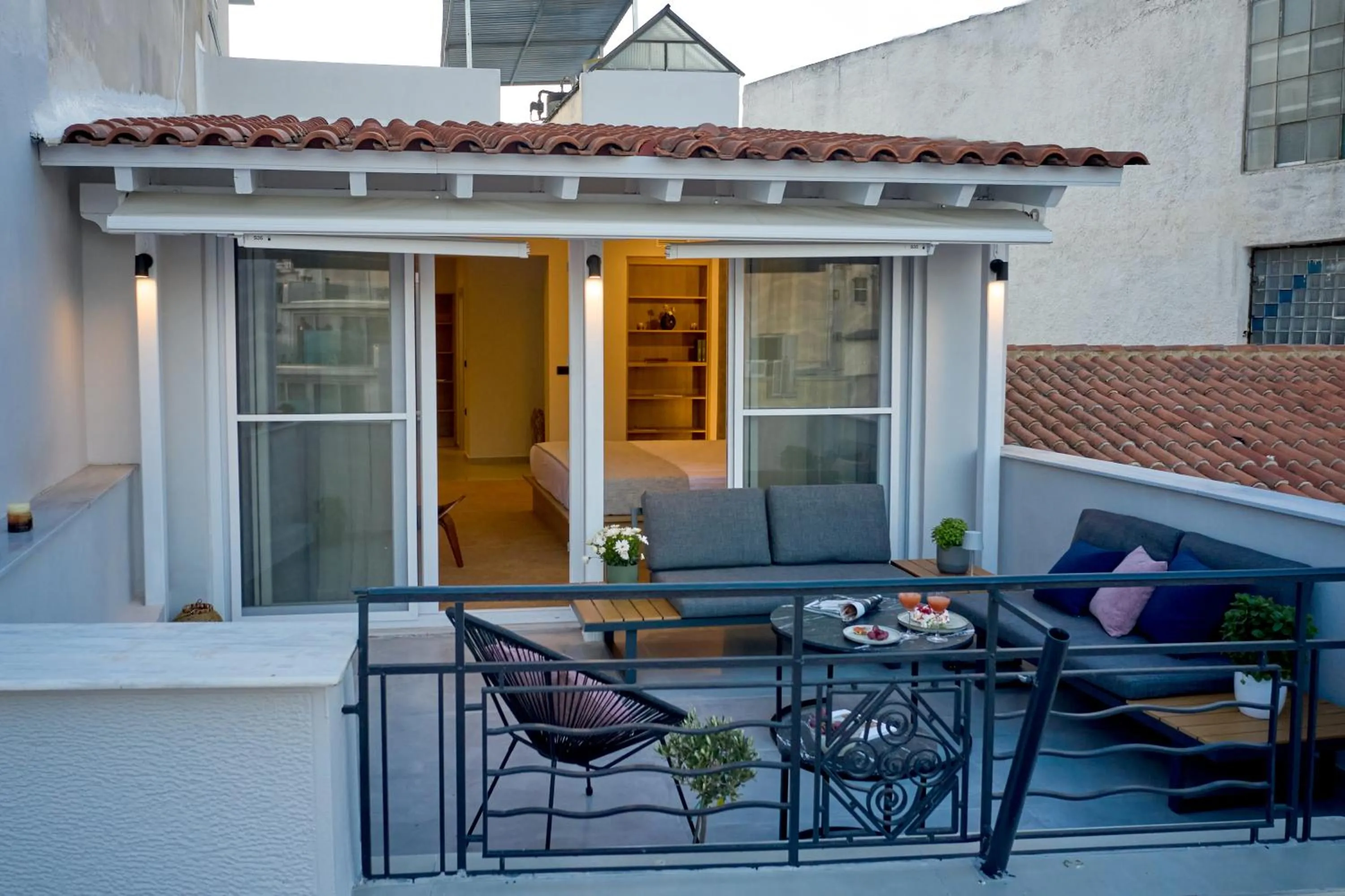 Balcony/Terrace in Athens City Suites