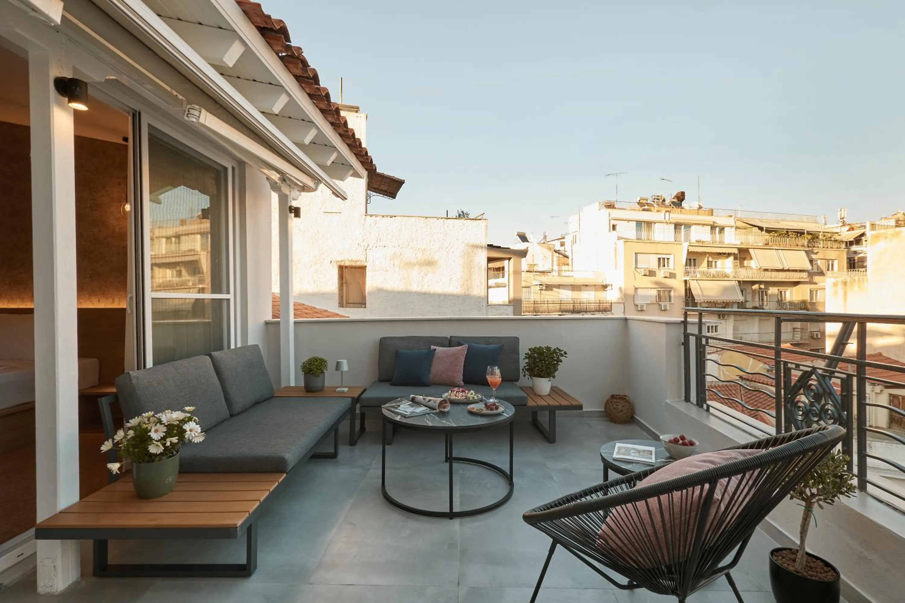 Balcony/Terrace in Athens City Suites