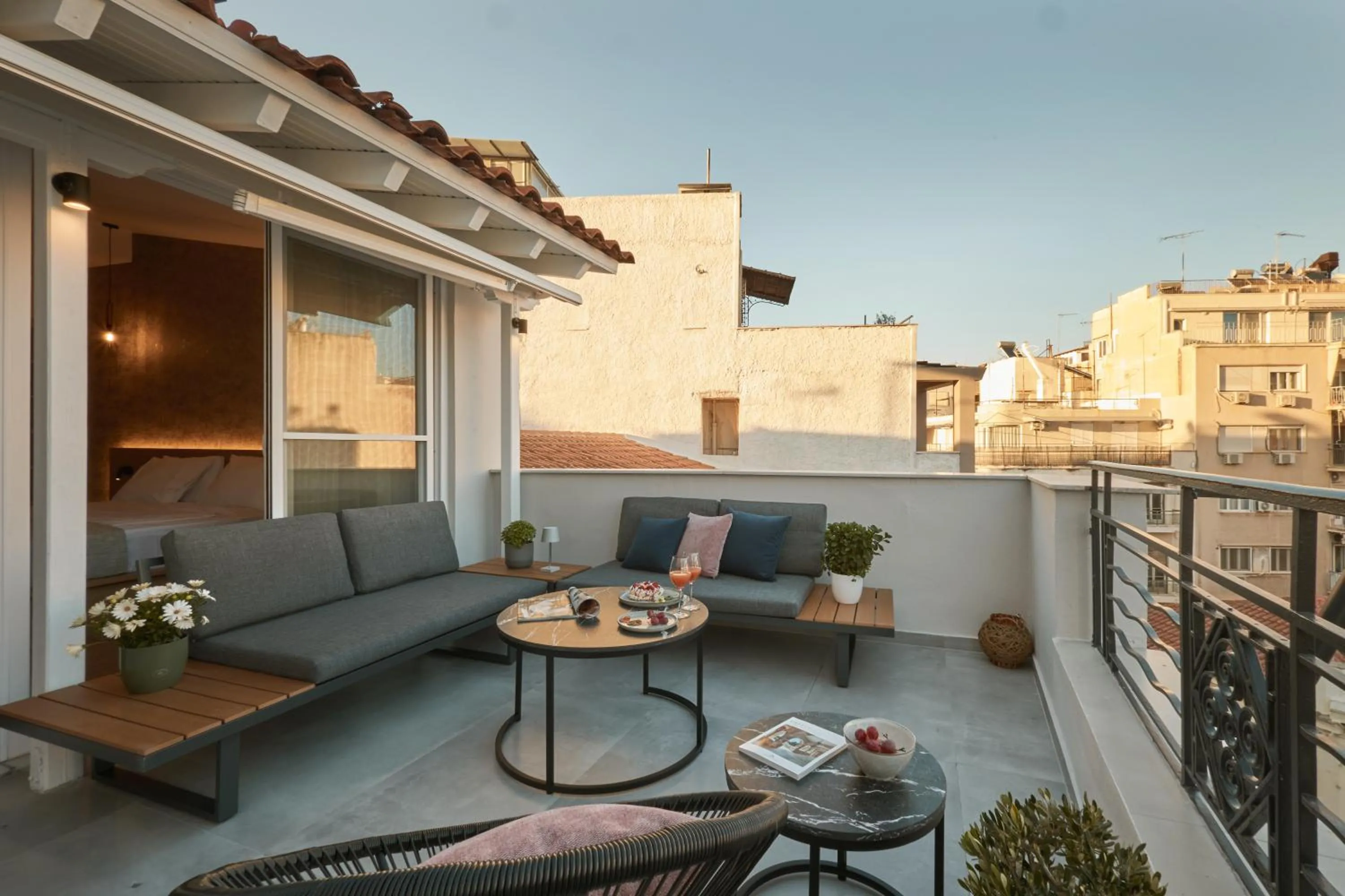 Balcony/Terrace in Athens City Suites