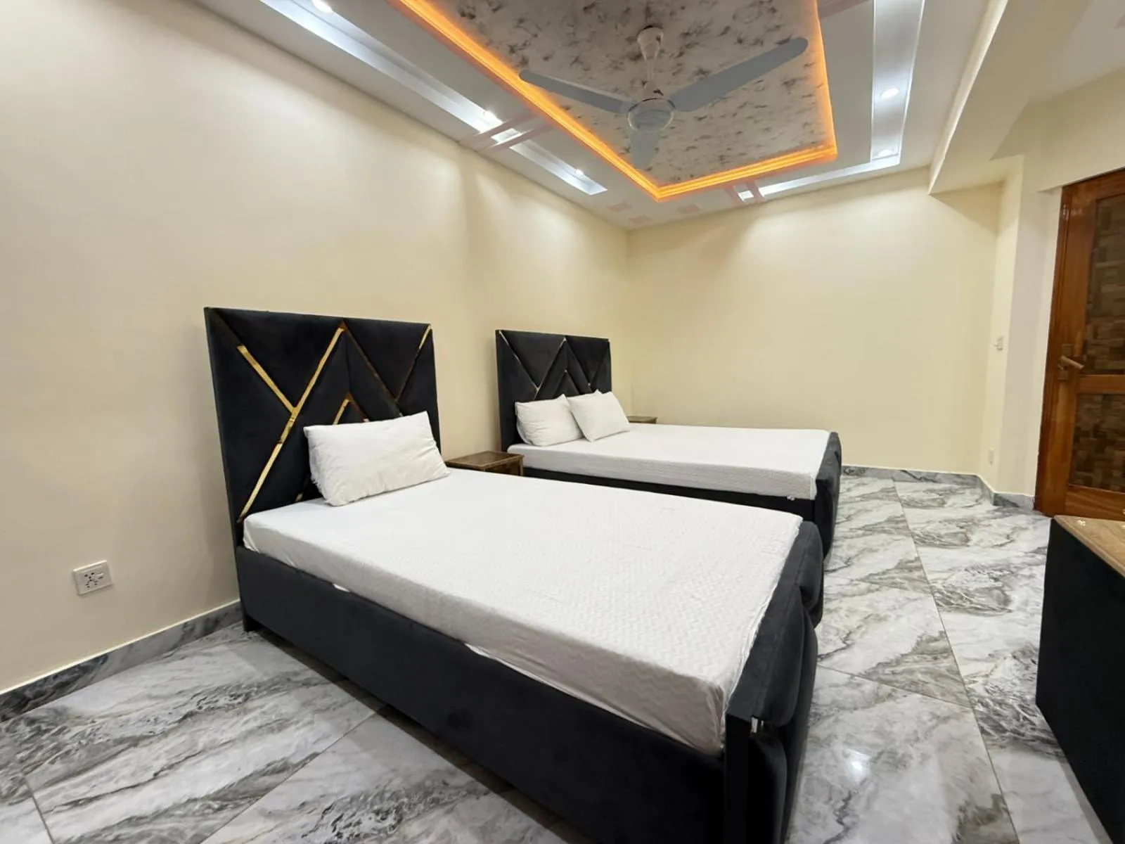 Bed in Serene Elegance Hotel