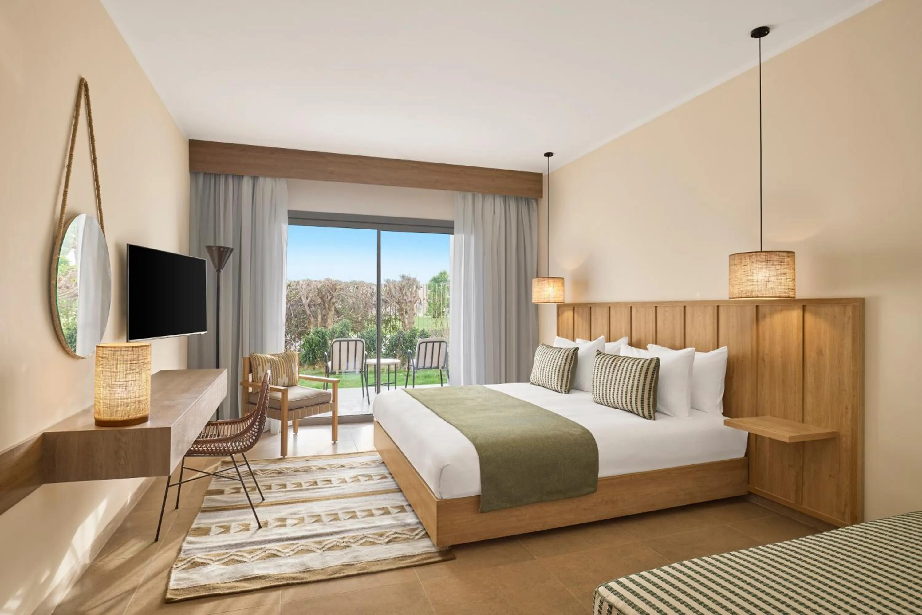 View (from property/room), Bed in JAZ Viva Almaza Blu, Almaza Bay