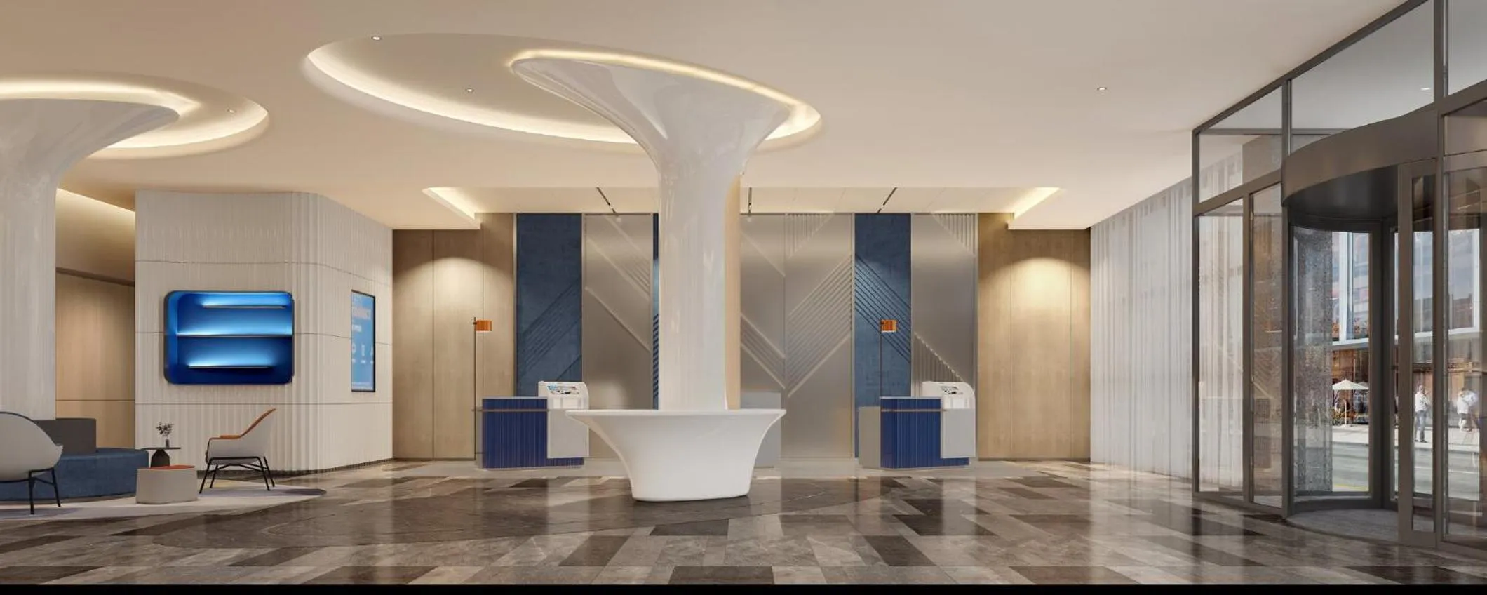 Property building in Holiday Inn Express Shanghai PVG Airport Zhuqiao - Free shuttle bus to Pudong Airport and Disneyland