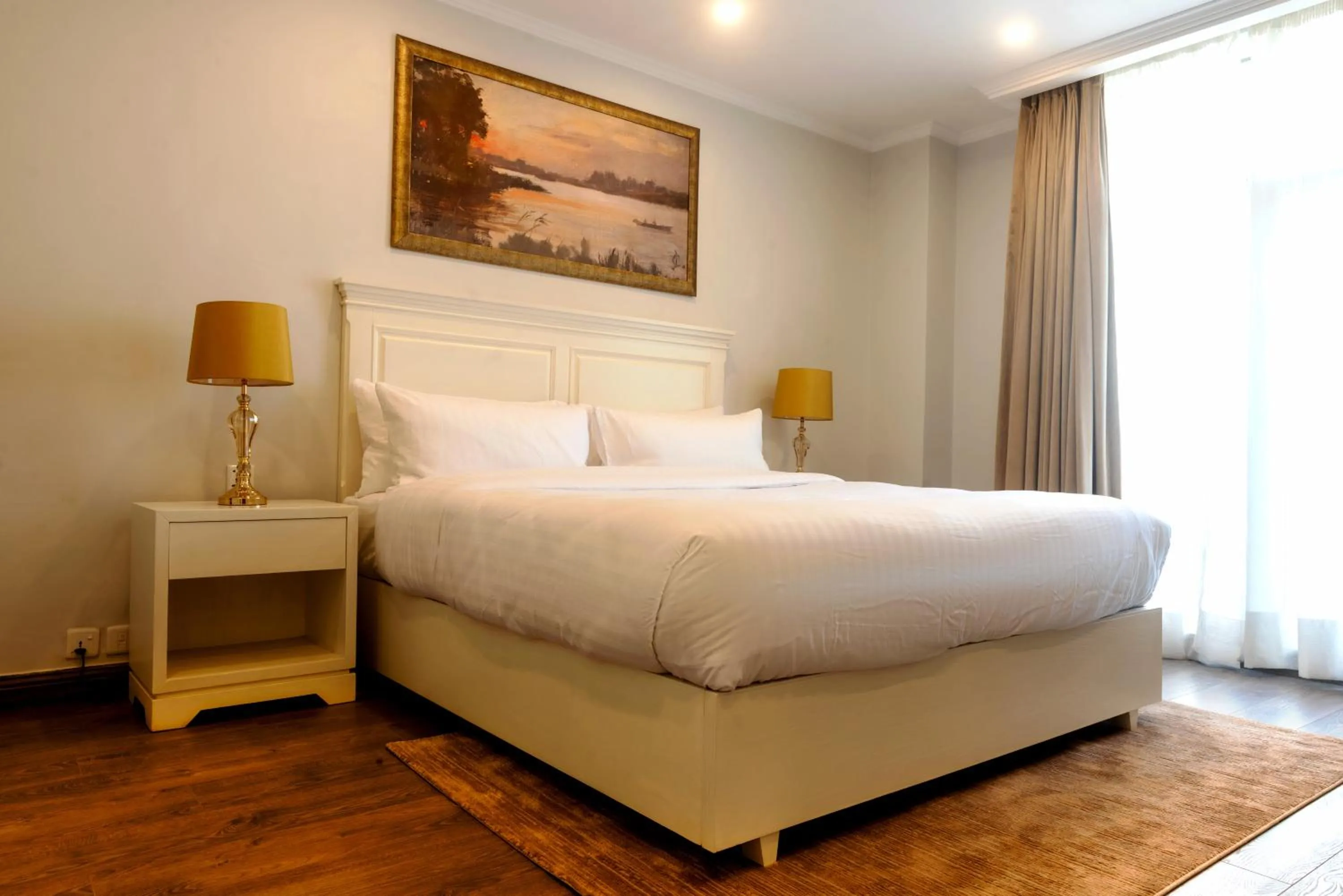 Bedroom, Bed in PC Residences Gulberg Lahore