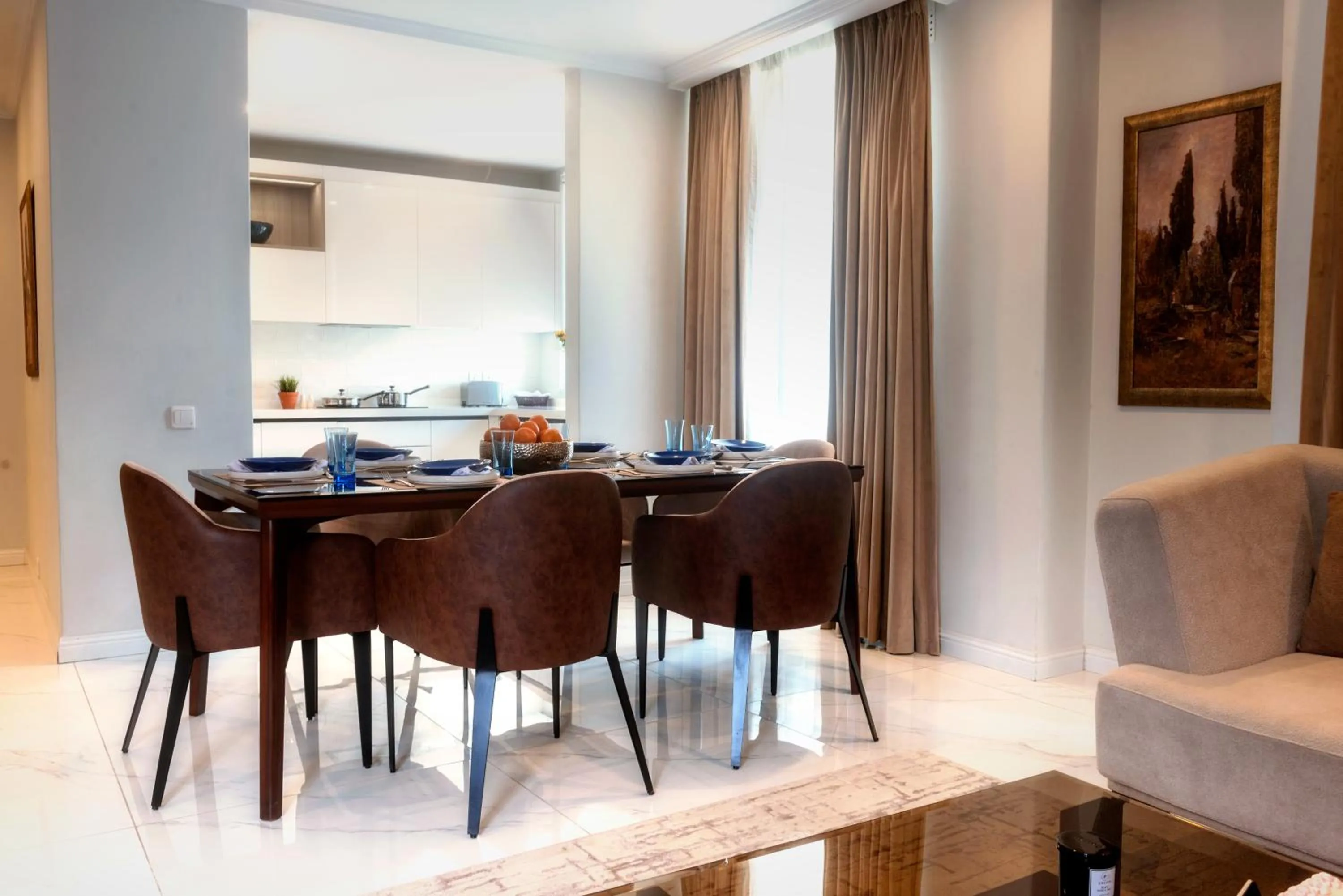 Seating area in PC Residences Gulberg Lahore