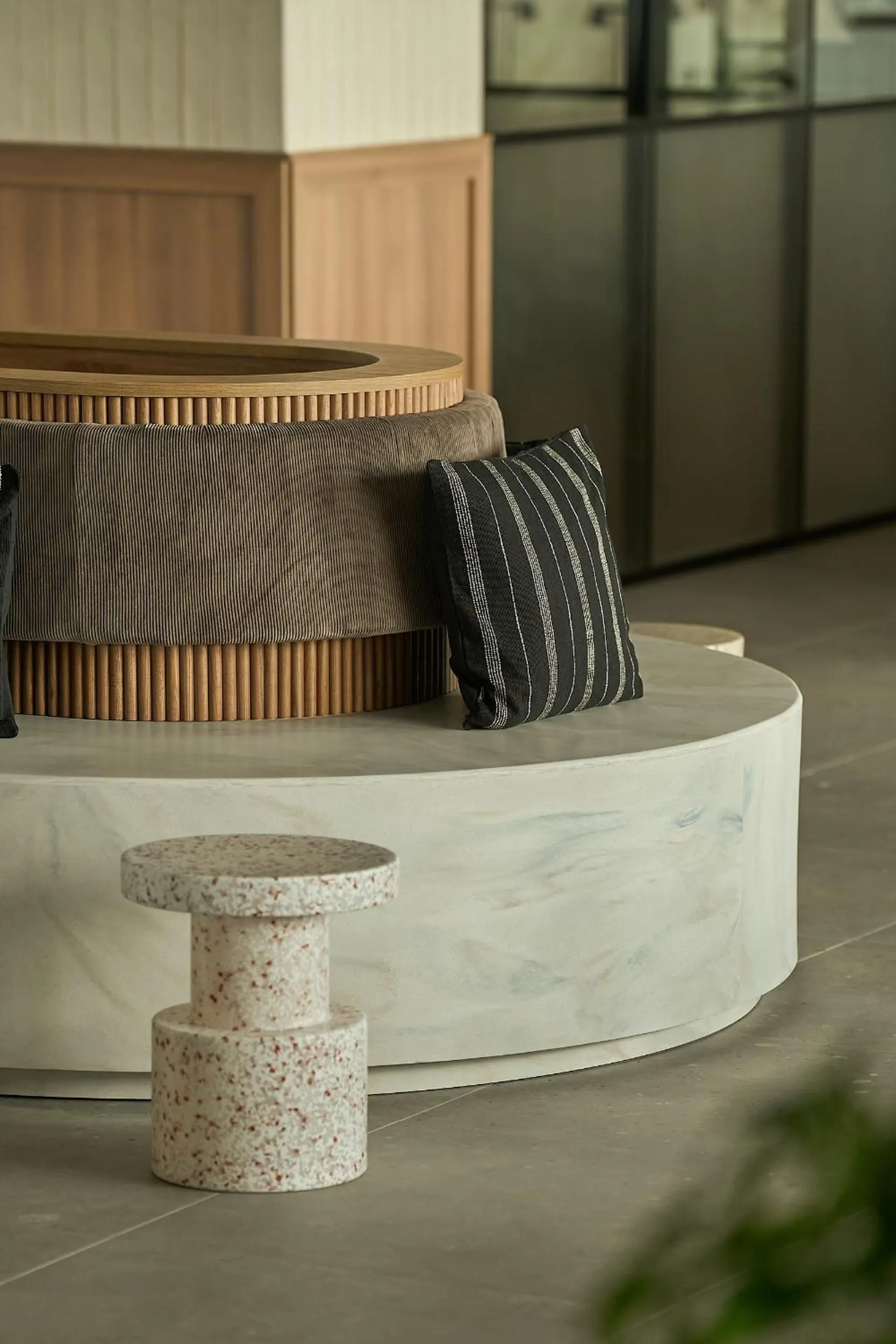 Decorative detail in Node Madrid Carabanchel