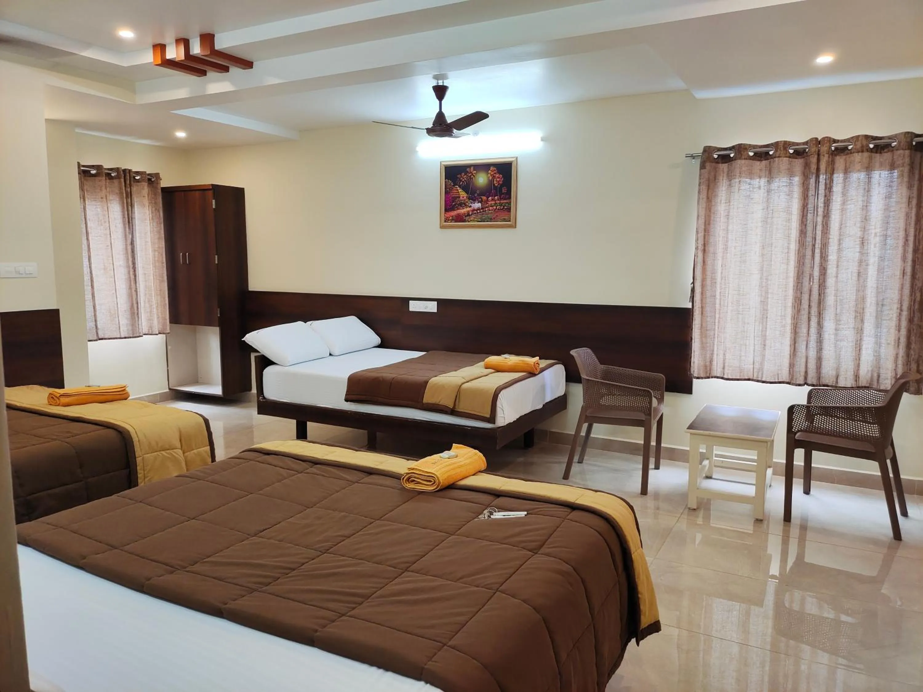 Bed in Hotel DKR Grand