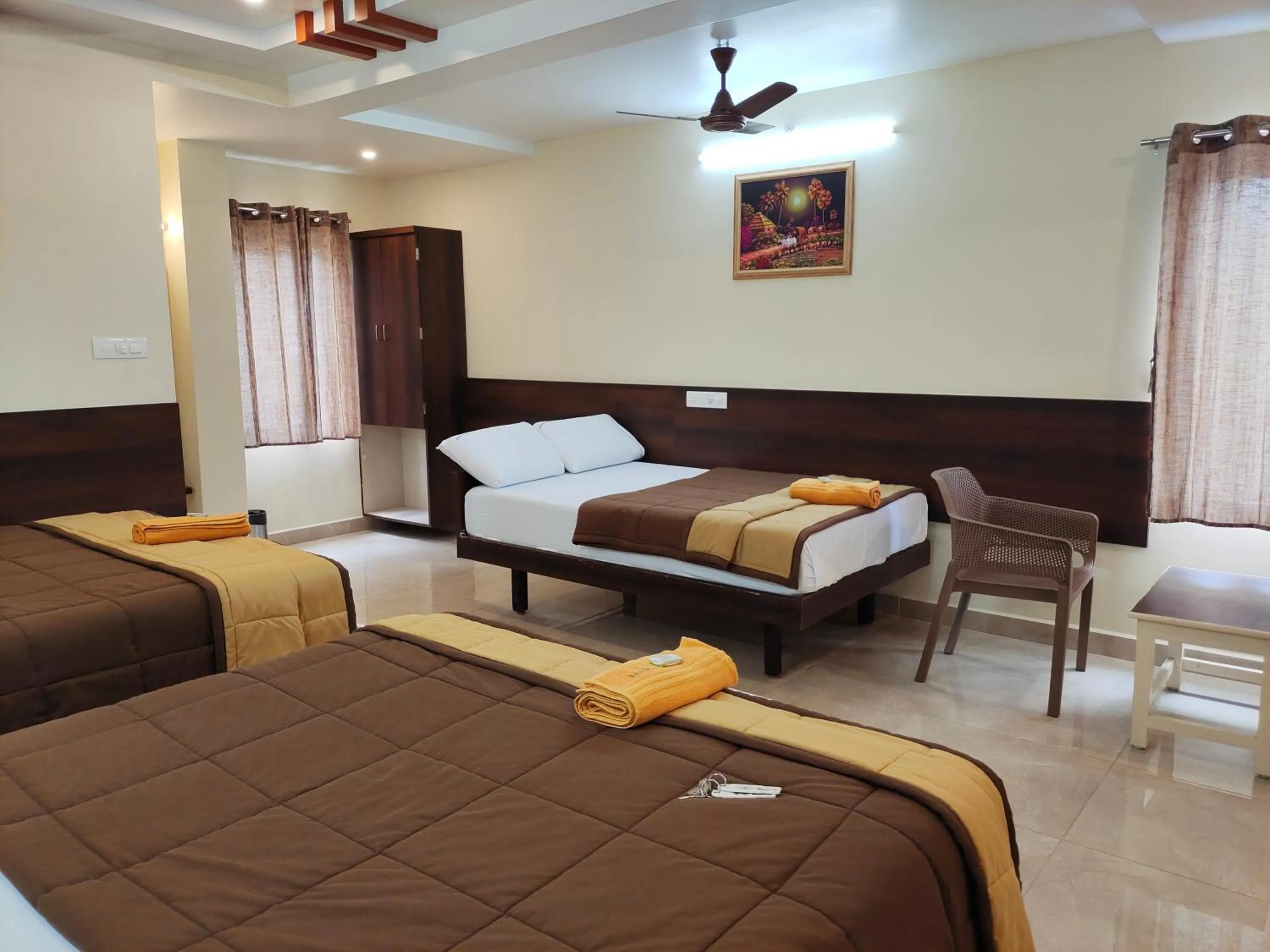 Bed in Hotel DKR Grand