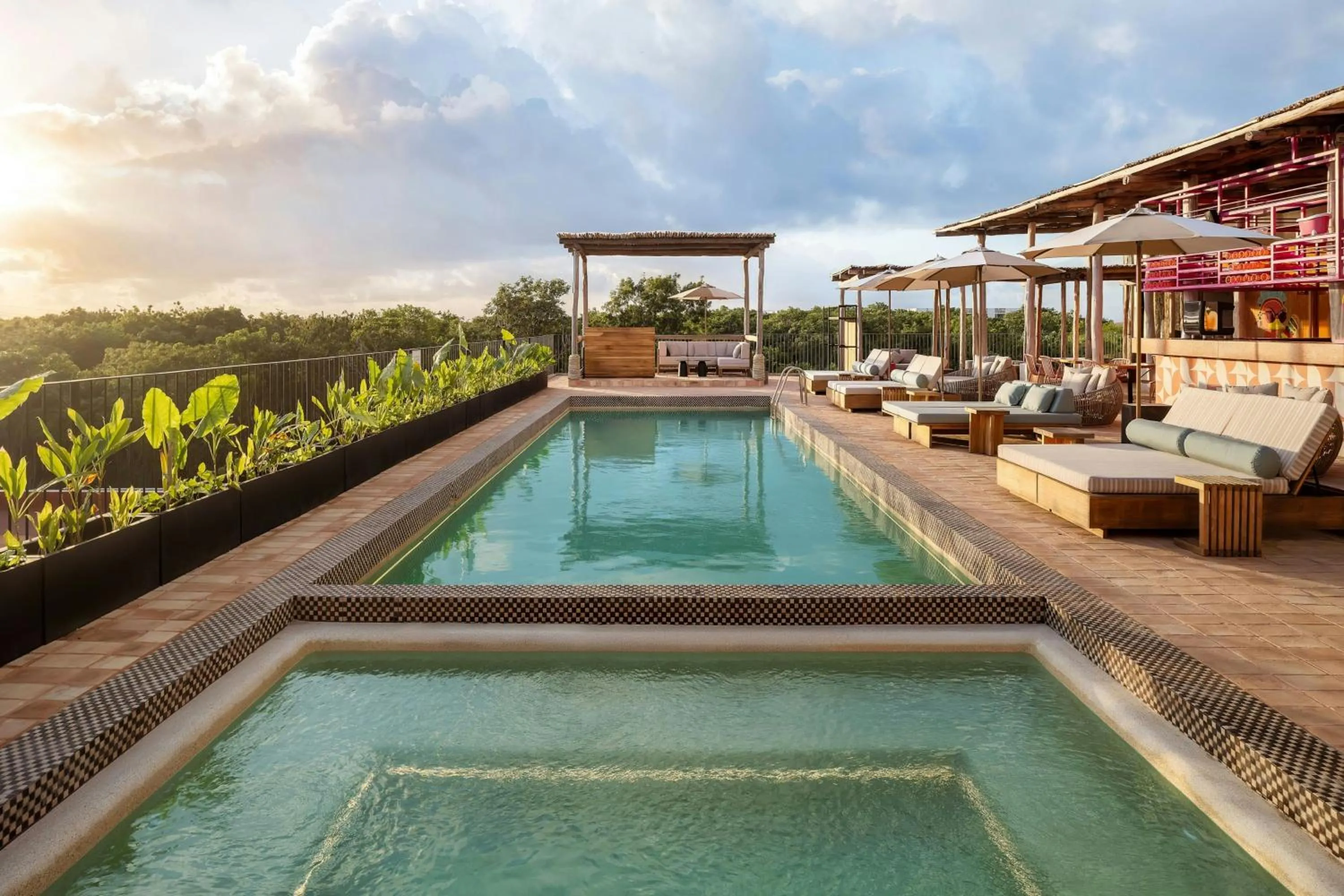 Swimming pool in Moxy Tulum