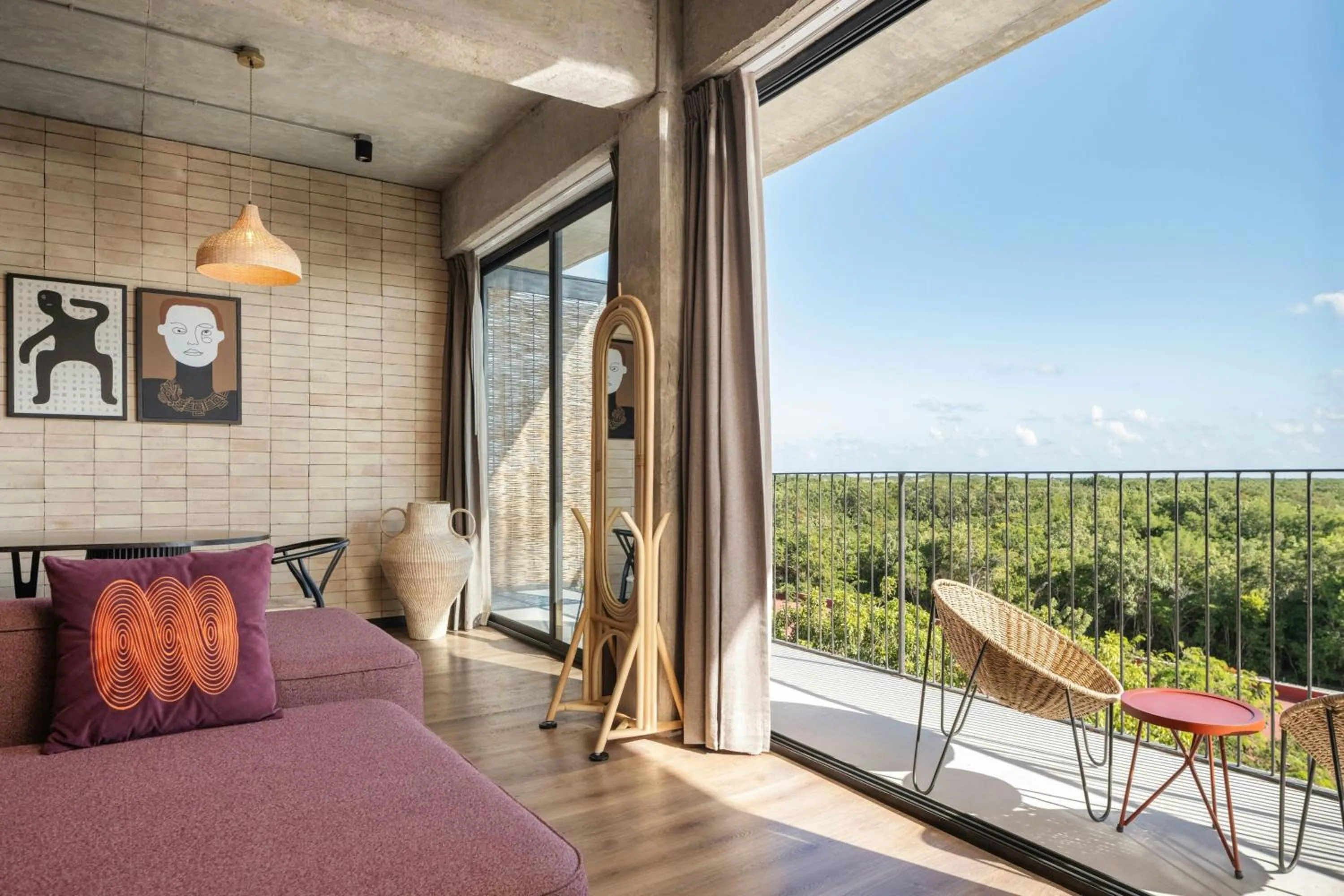 Photo of the whole room, Bed in Moxy Tulum