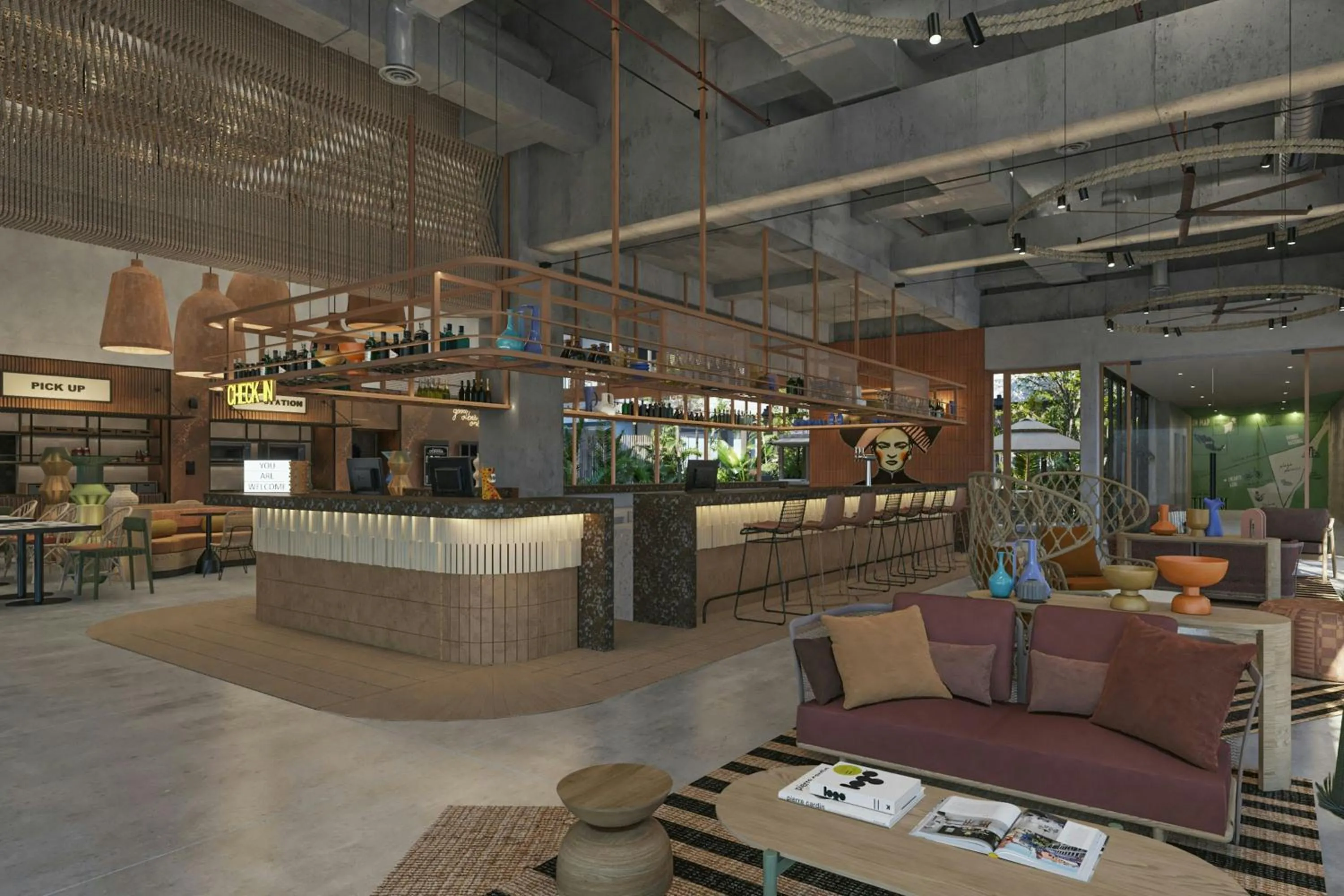 Lobby or reception in Moxy Tulum