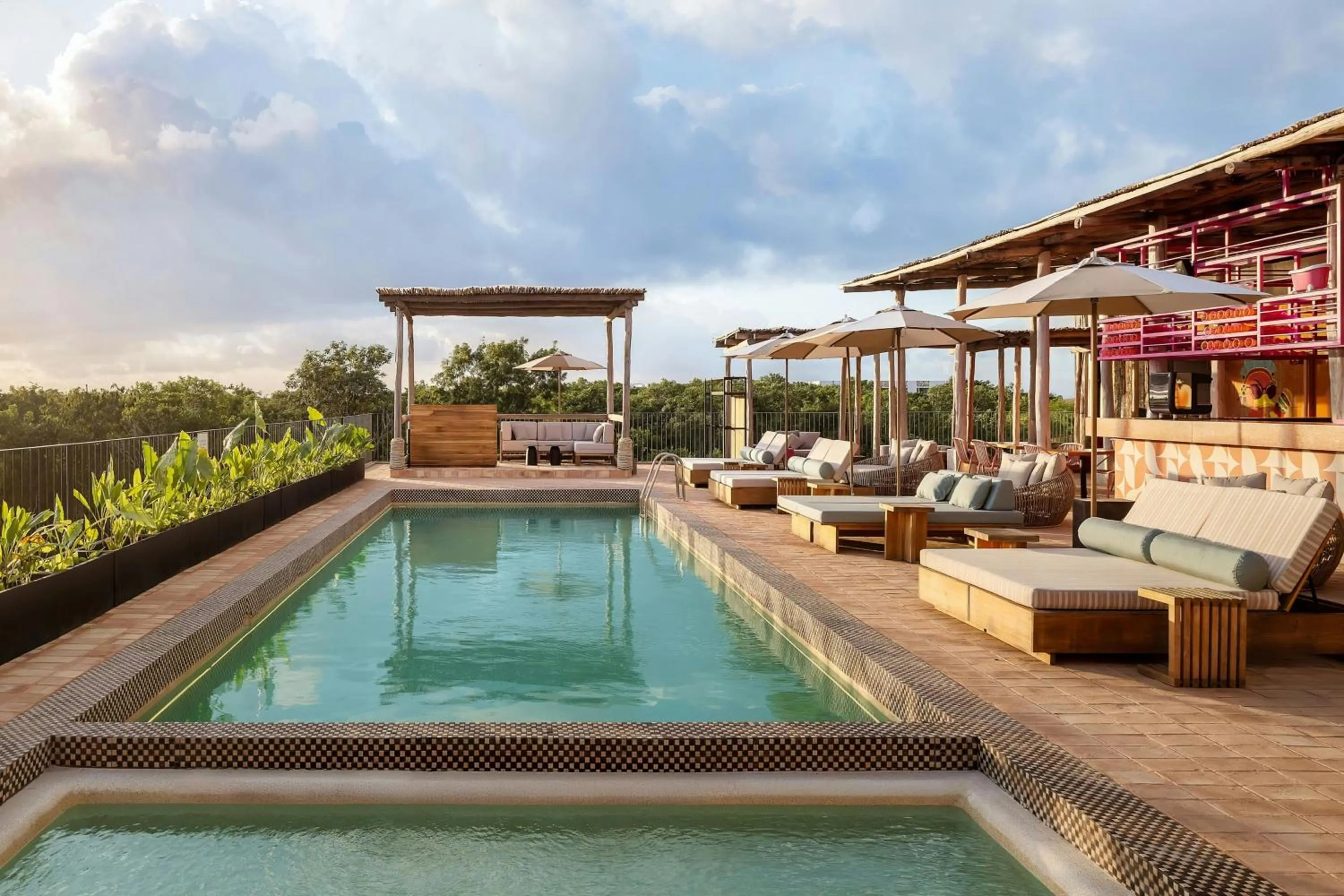 Swimming pool in Moxy Tulum