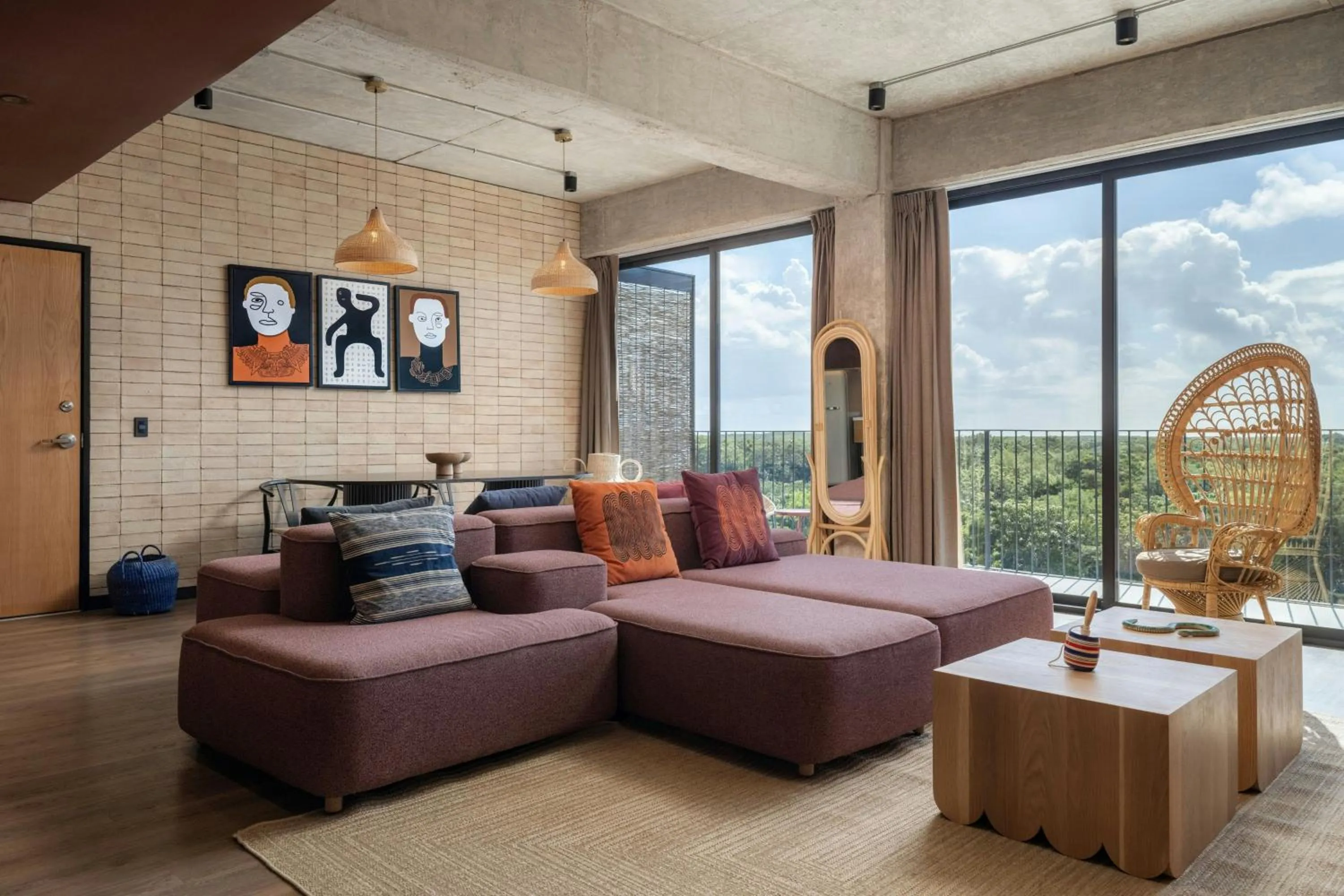 Photo of the whole room in Moxy Tulum