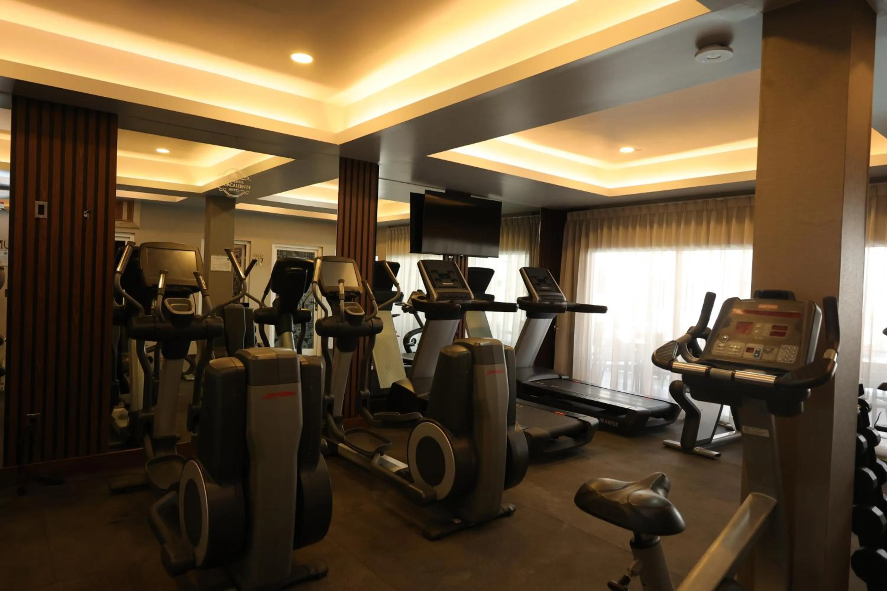 Fitness centre/facilities in Hotel Hacienda Aguacaliente