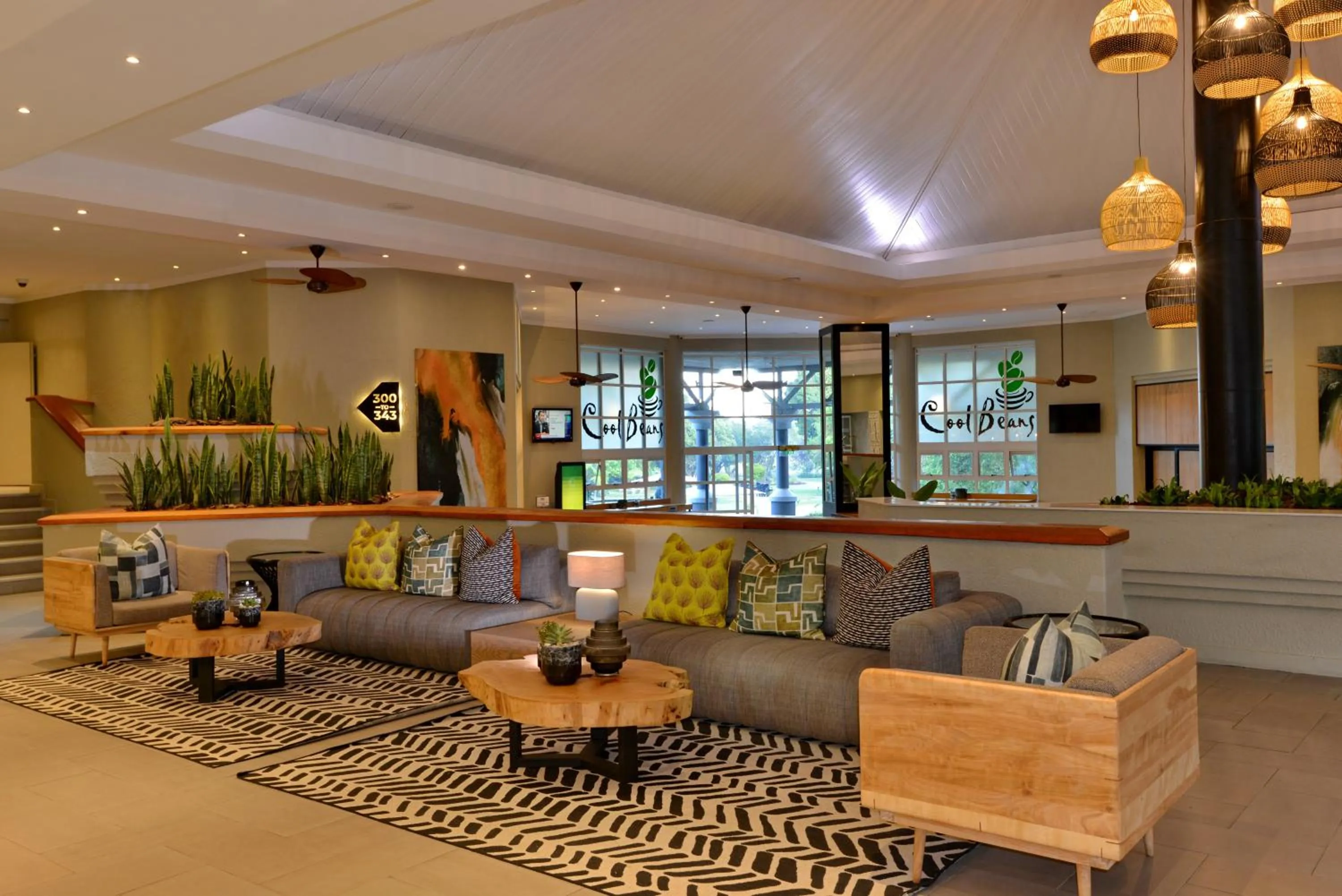 Seating area in Cresta Lodge Harare