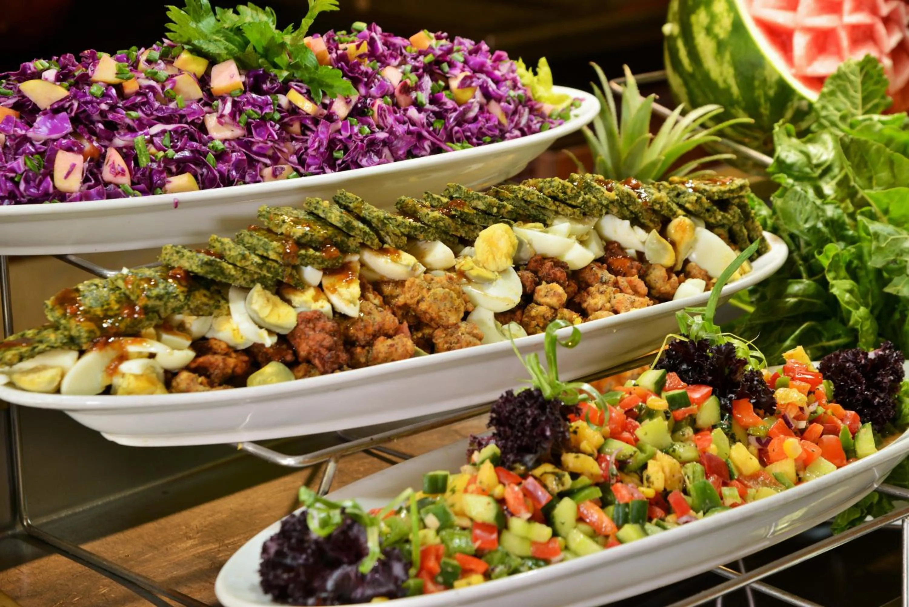 Buffet breakfast in Cresta Oasis Hotel