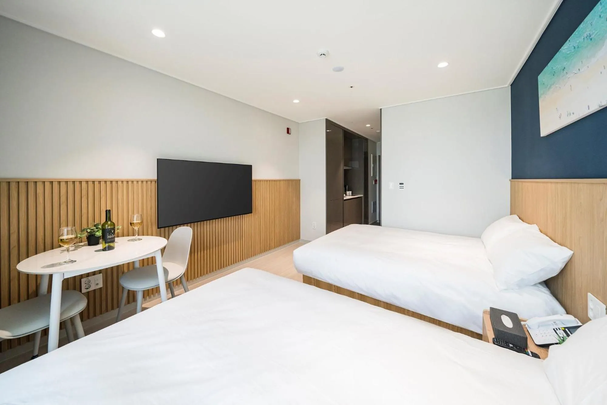 Bed in Sokcho Mari Vista Hotel