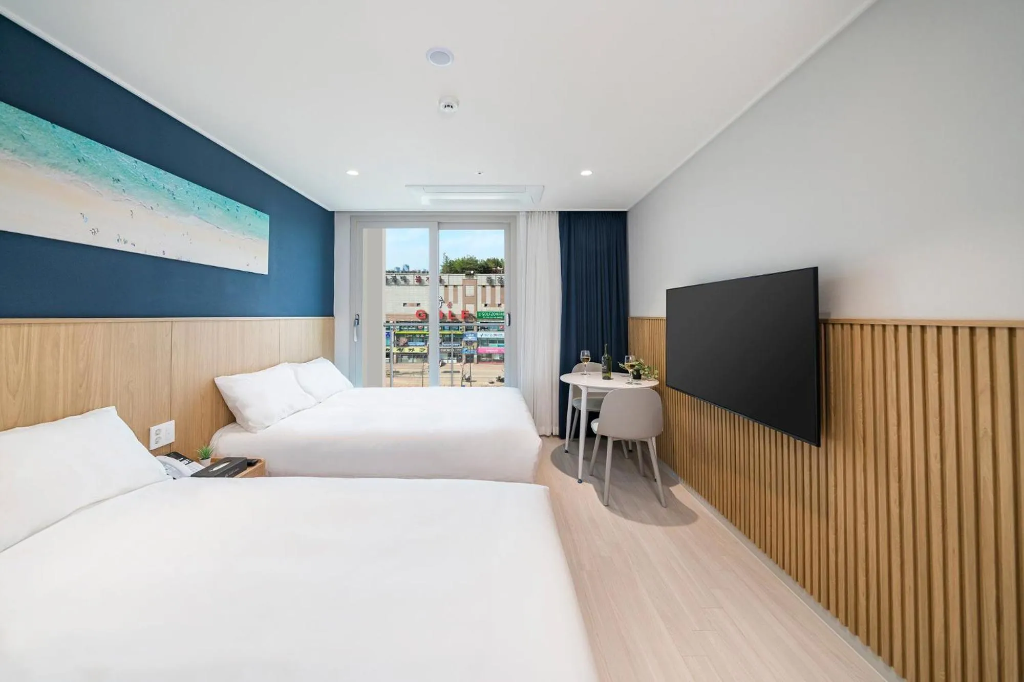 Bed in Sokcho Mari Vista Hotel