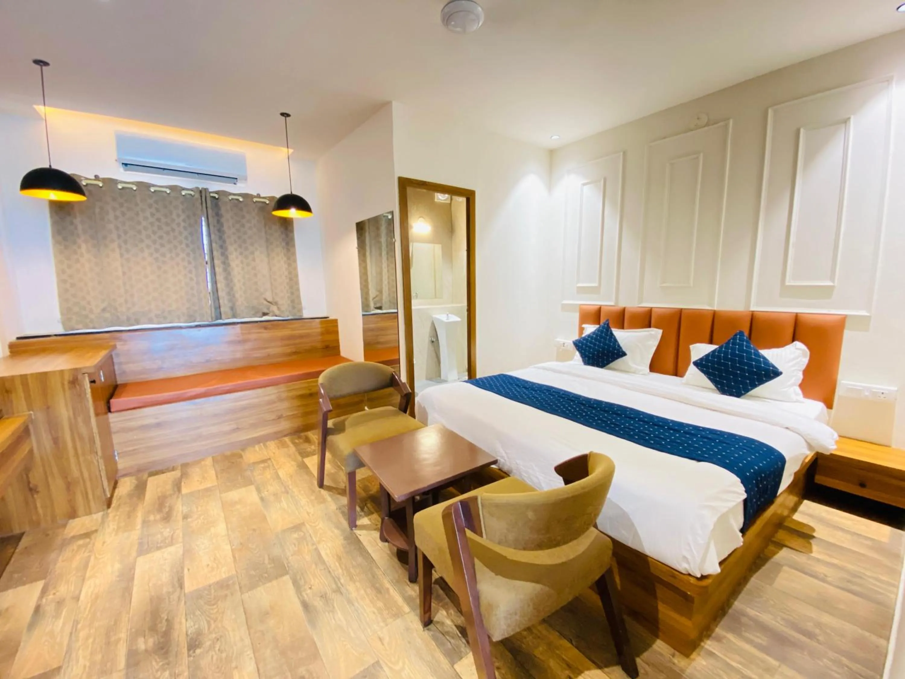 Bed in Hotel Nikanshvee