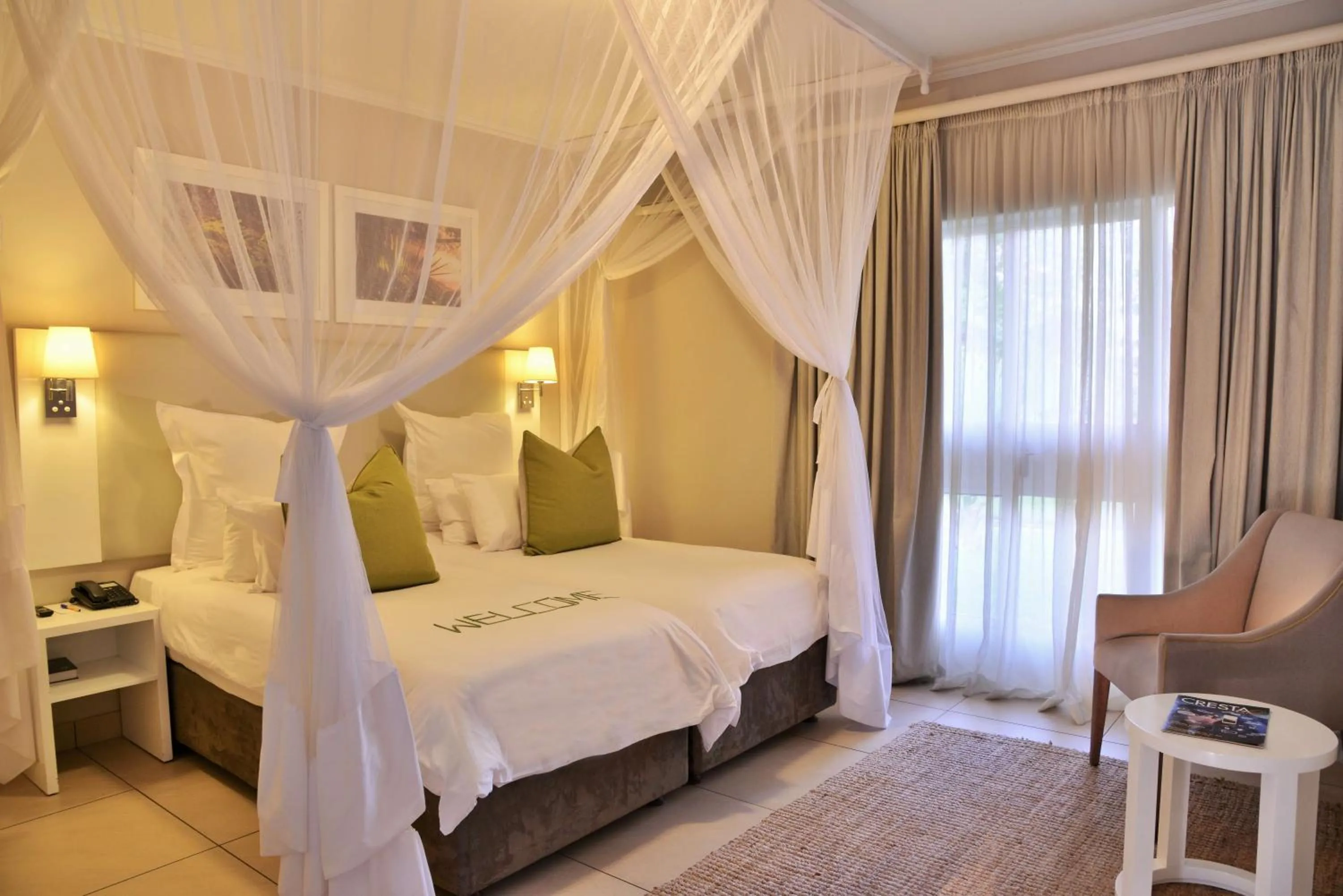 Bed in Cresta Sprayview Victoria Falls