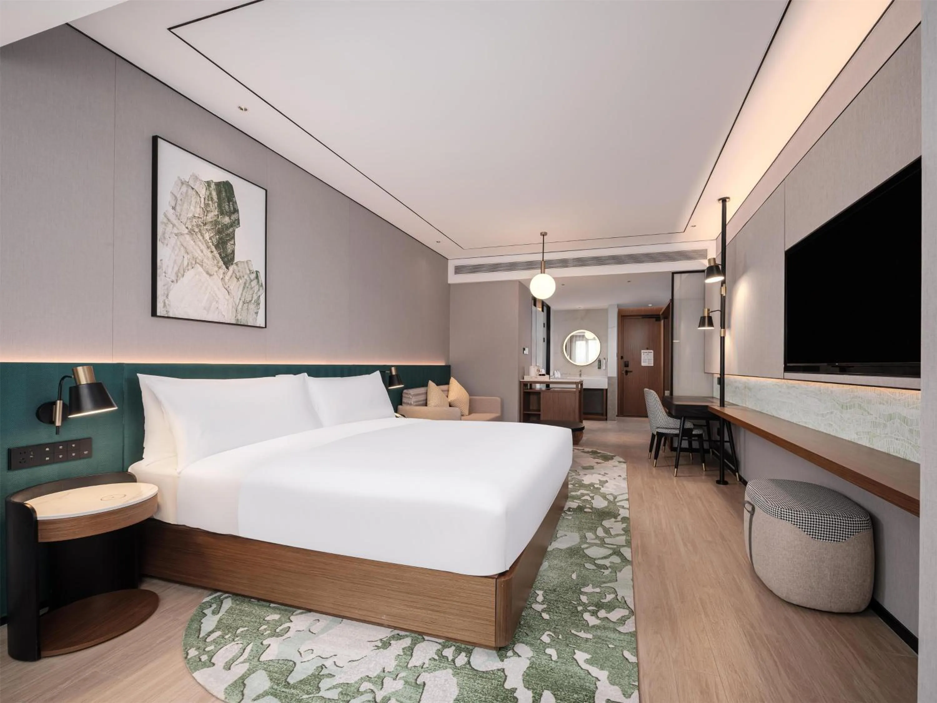 Living room, Bed in Hilton Garden Inn Taiyuan Jiefang Road